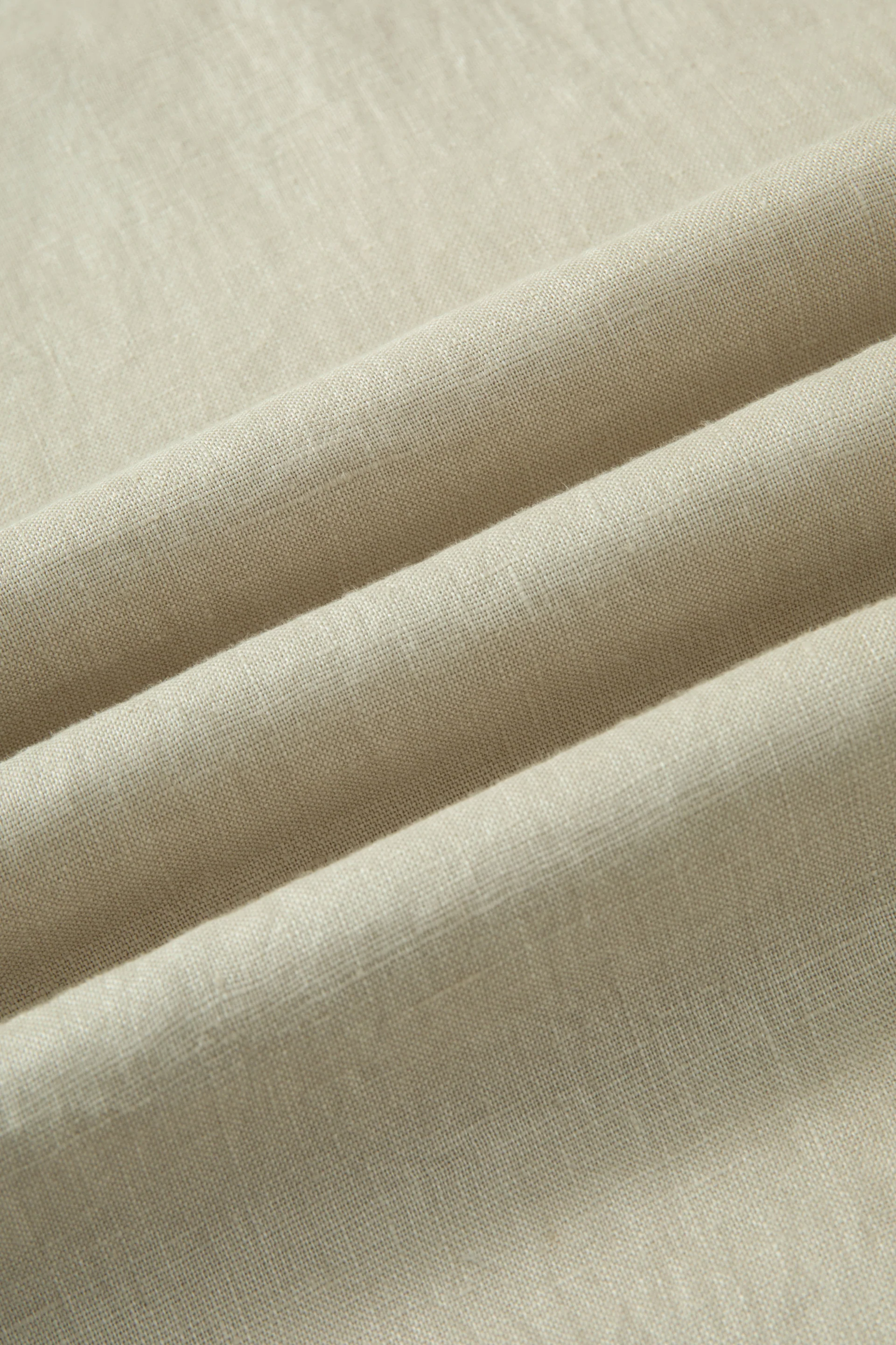 Linen Casual Shirt | Khaki 25559P - Image 8