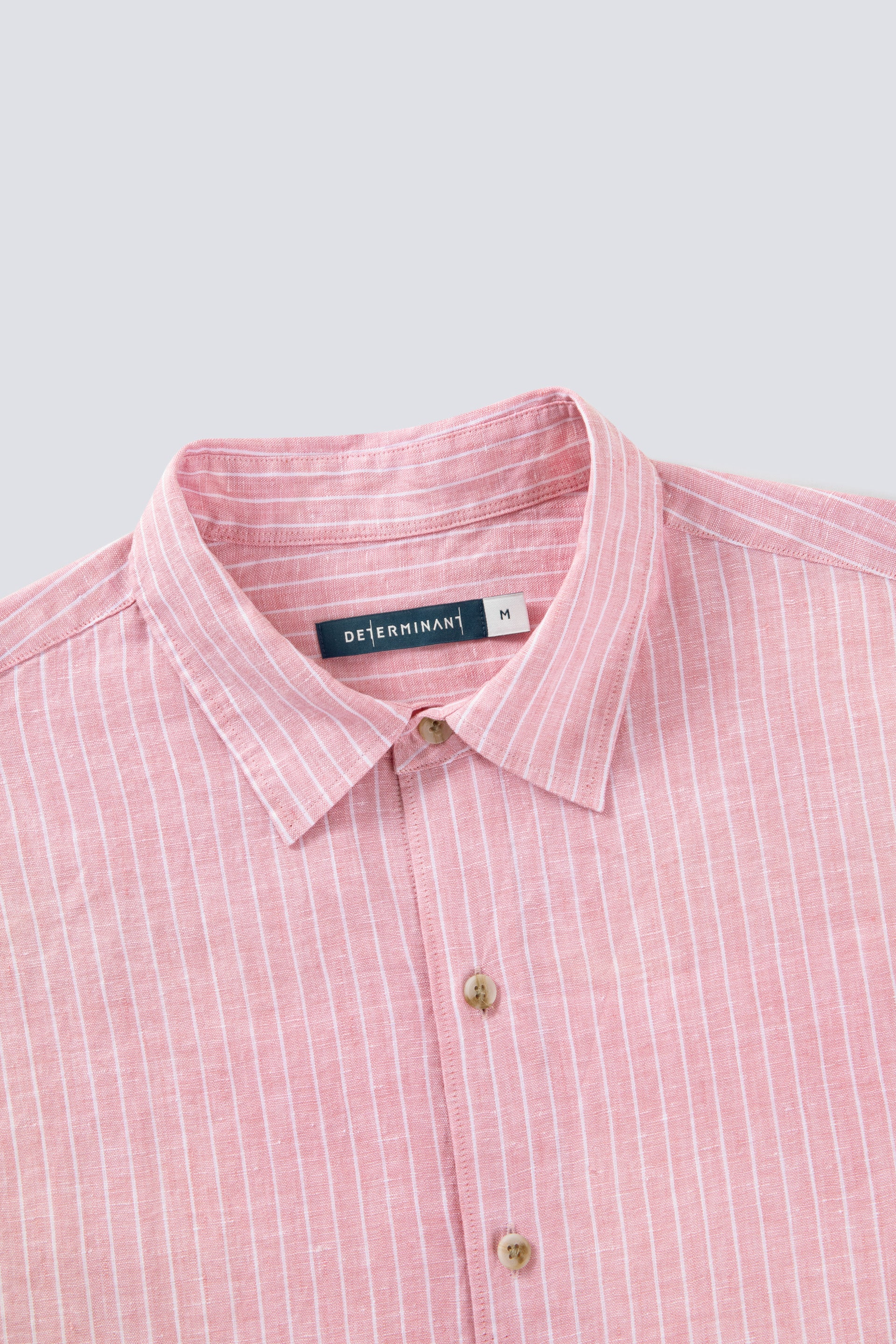 Linen Casual Shirt | Lavender Forest Stripes 25536P - Image 4