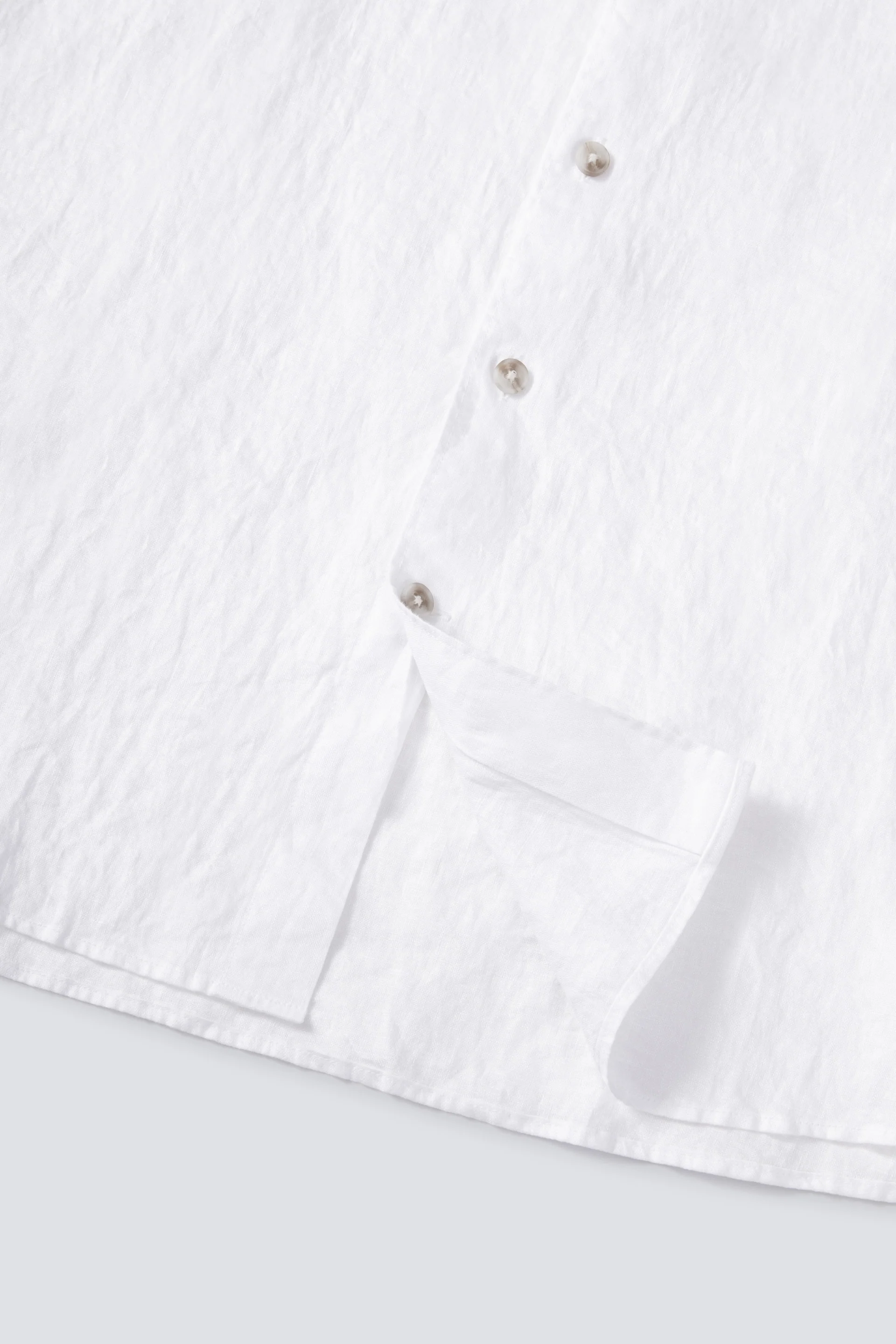 Linen Casual Shirt | White WH001Z - Image 7