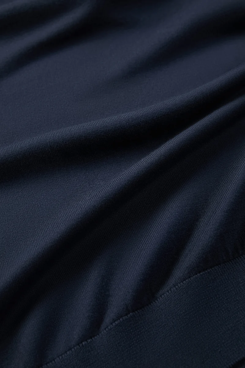 Merino-Blend Crew Neck Sweater | Navy NYYD01 - Image 8