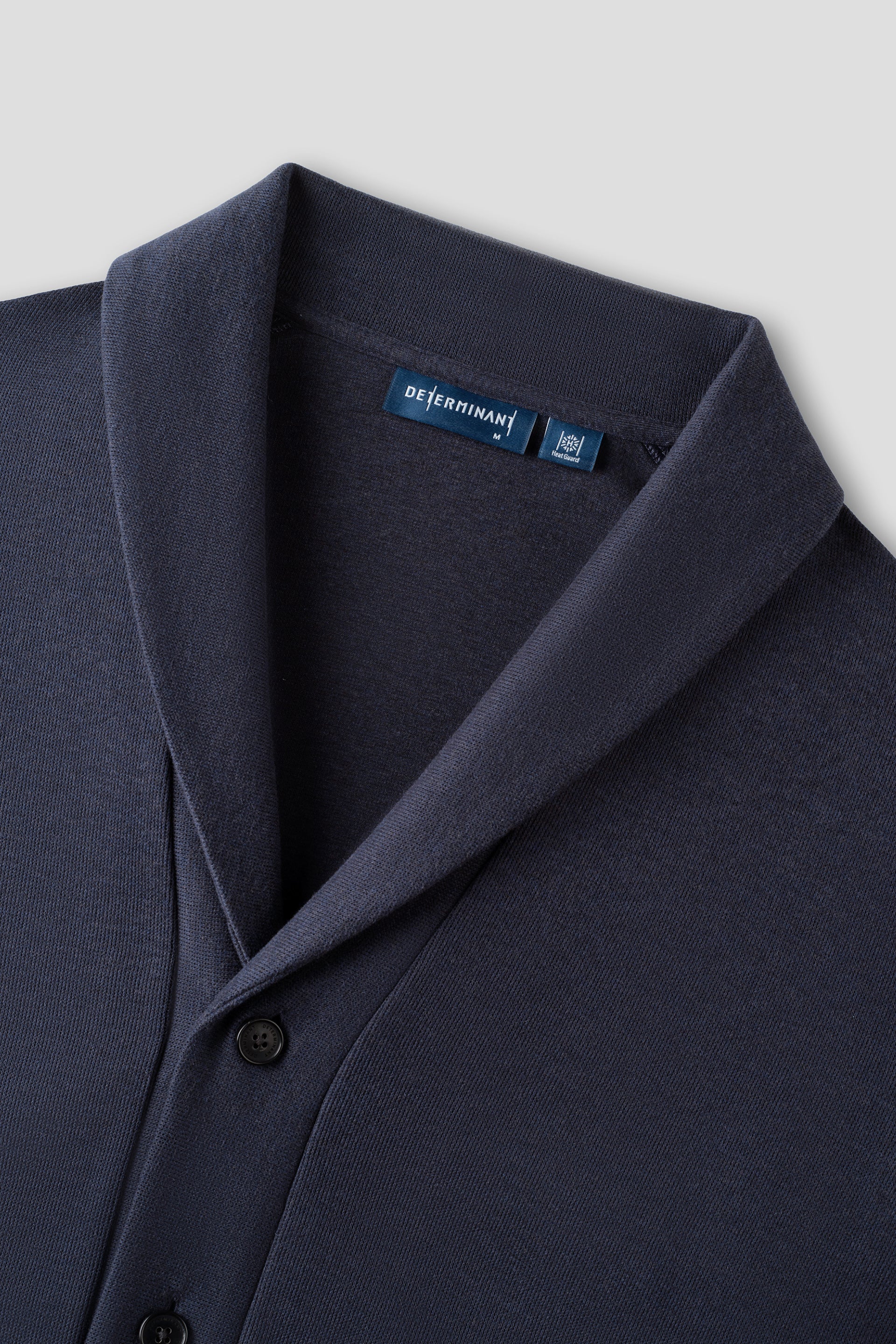 Merino-Blend French Rib Shawl Collar Cardigan | Navy EB1244 - Image 3