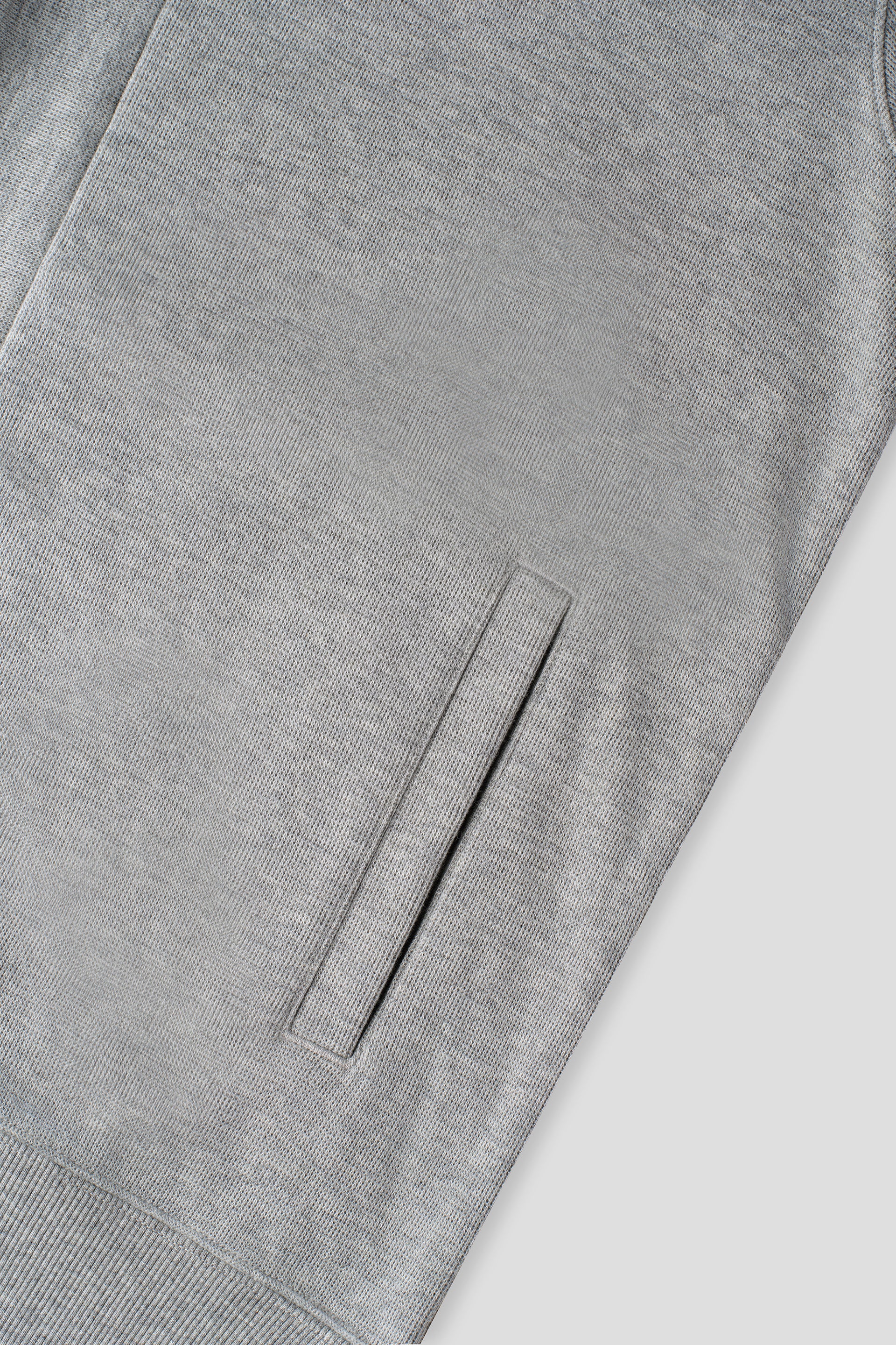 Merino-Blend French Rib Shawl Collar Cardigan | Grey EBC054 - Image 5
