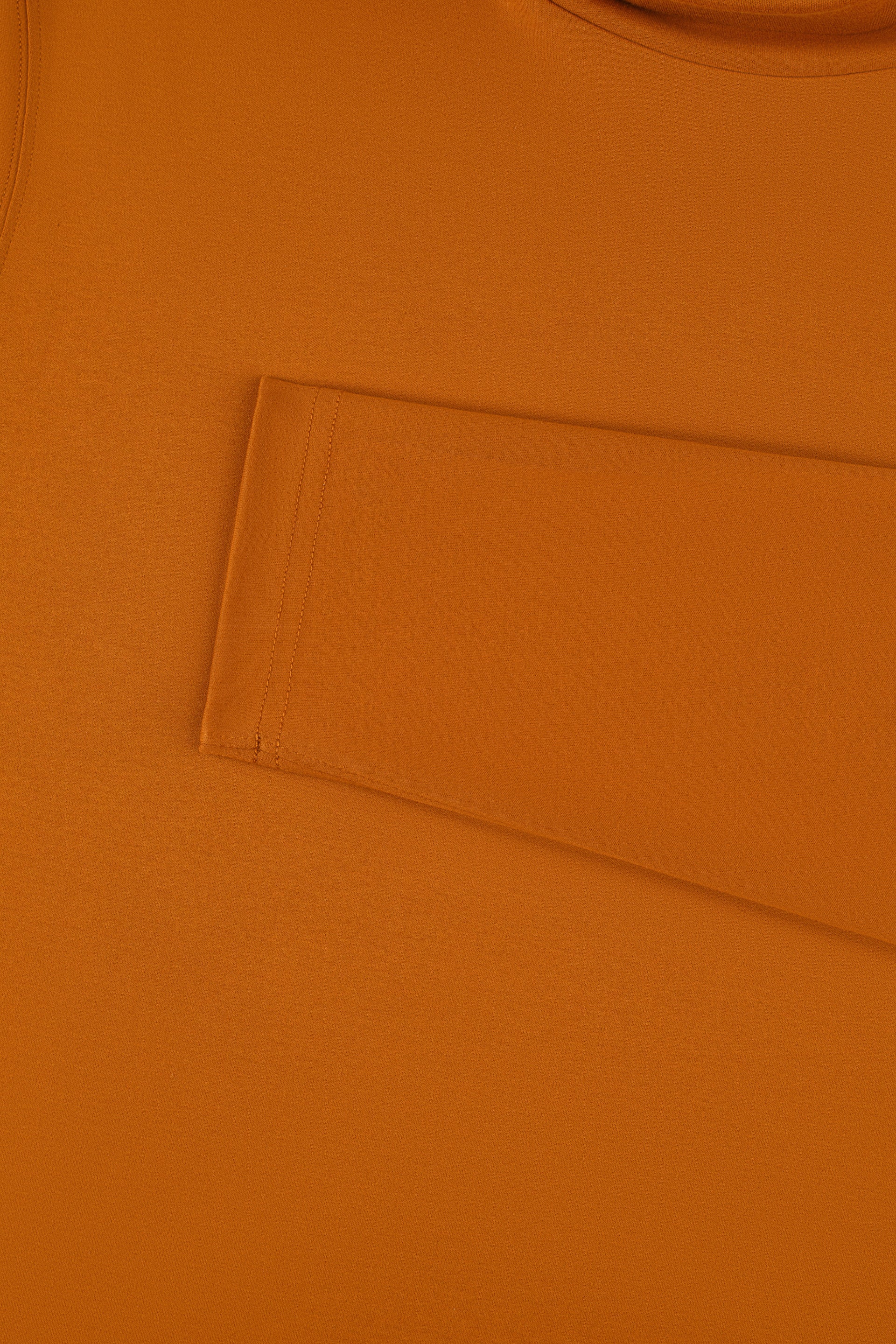 Merino-Blend Turtleneck Long Sleeve T-Shirt | Apricot Orange PT1163 - Image 4