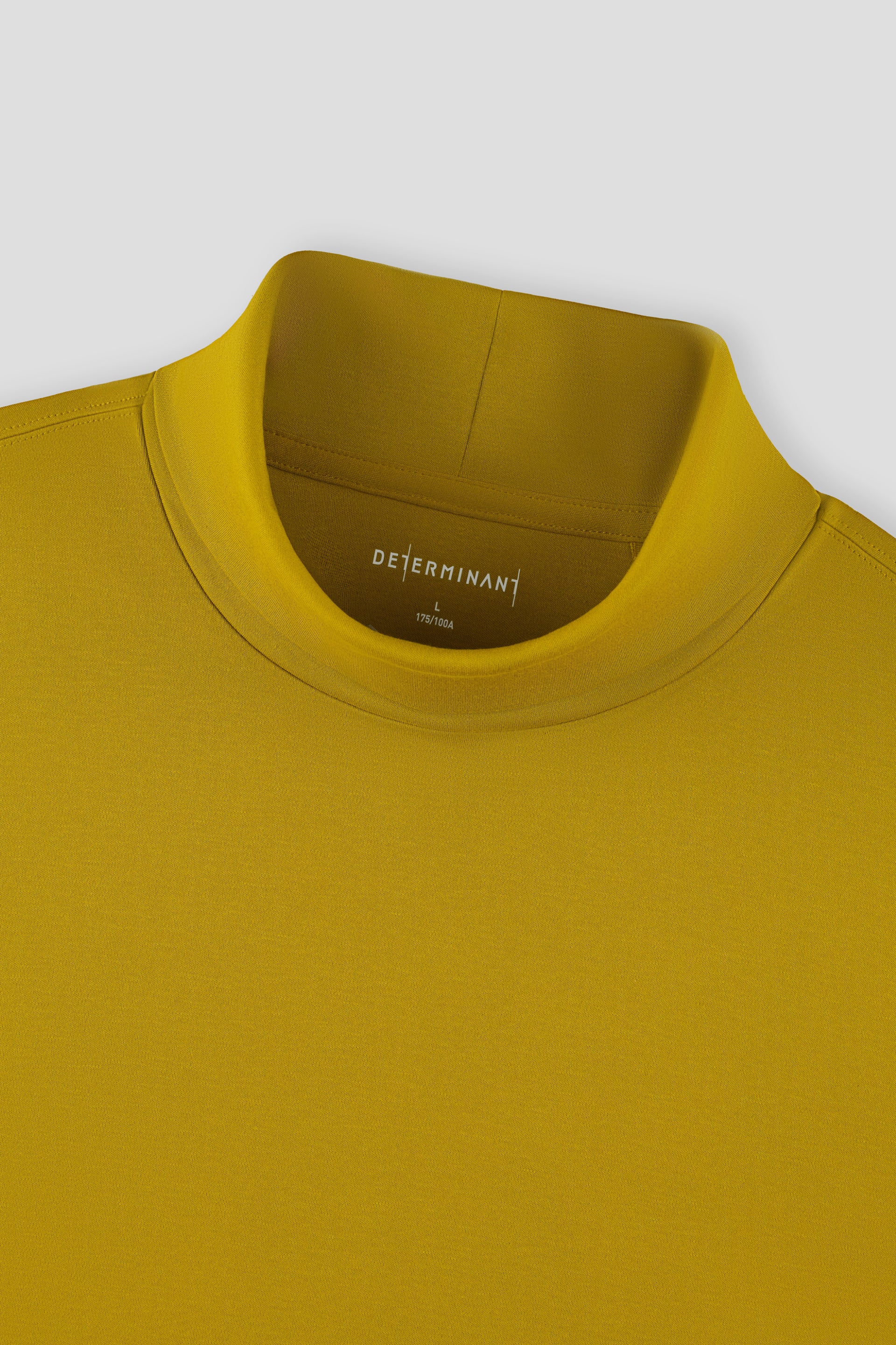 Merino-Blend Turtleneck Long Sleeve T-Shirt | Palm Yellow PT0839 - Image 3