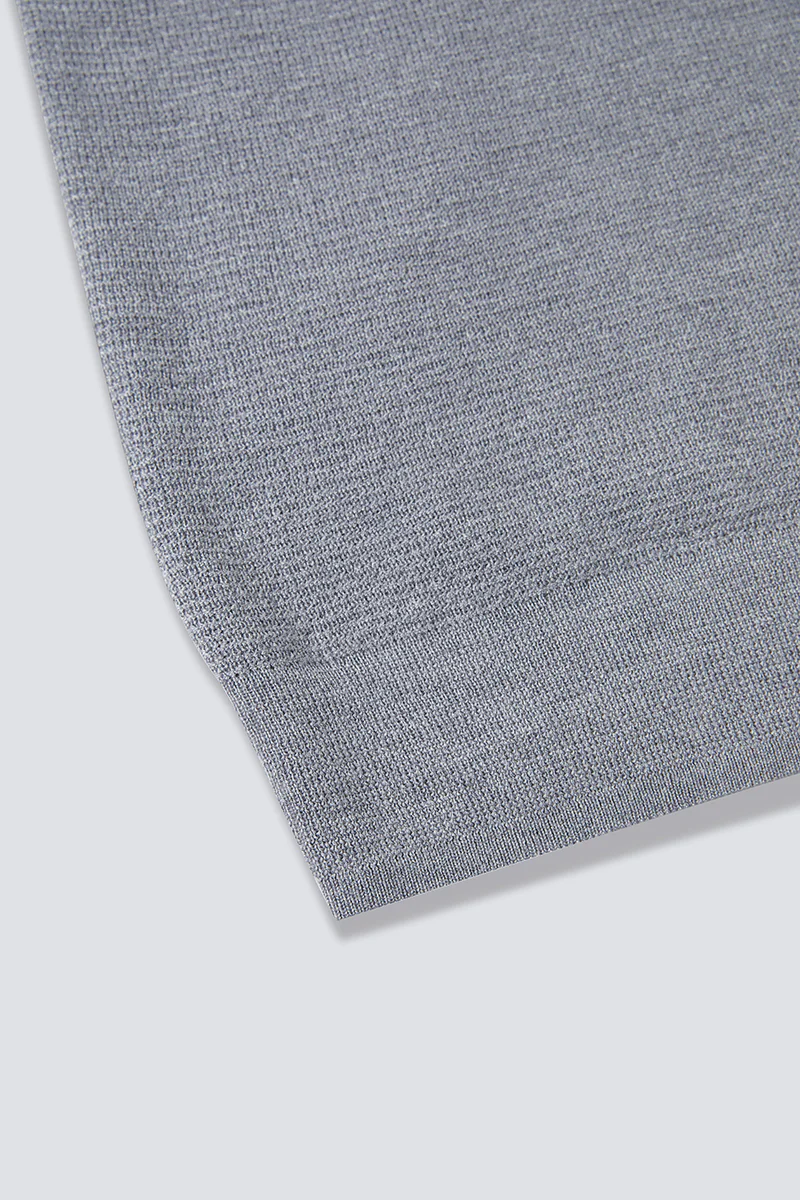 Merino Wool Crew Neck Sweater | Grey HRGY86 - Image 8