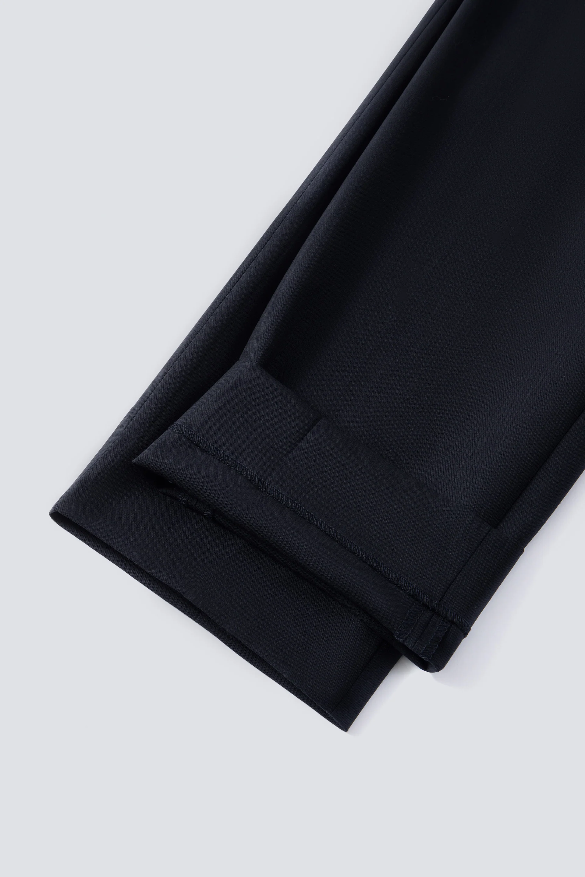 Merino Wool Regular Fit Tailored Pants | Navy NY0000 - Image 10