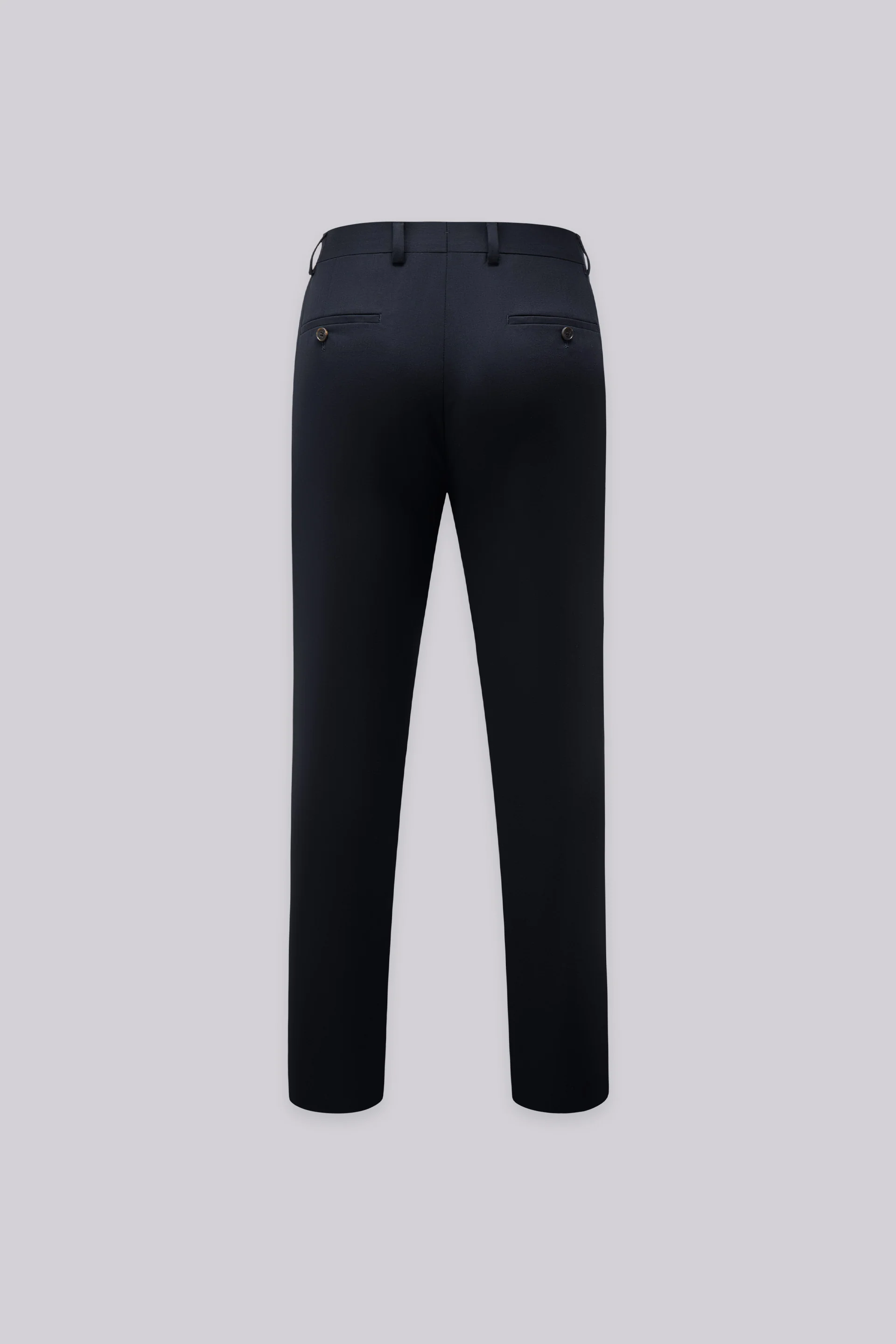Merino Wool Regular Fit Tailored Pants | Navy NY0000 - Image 5