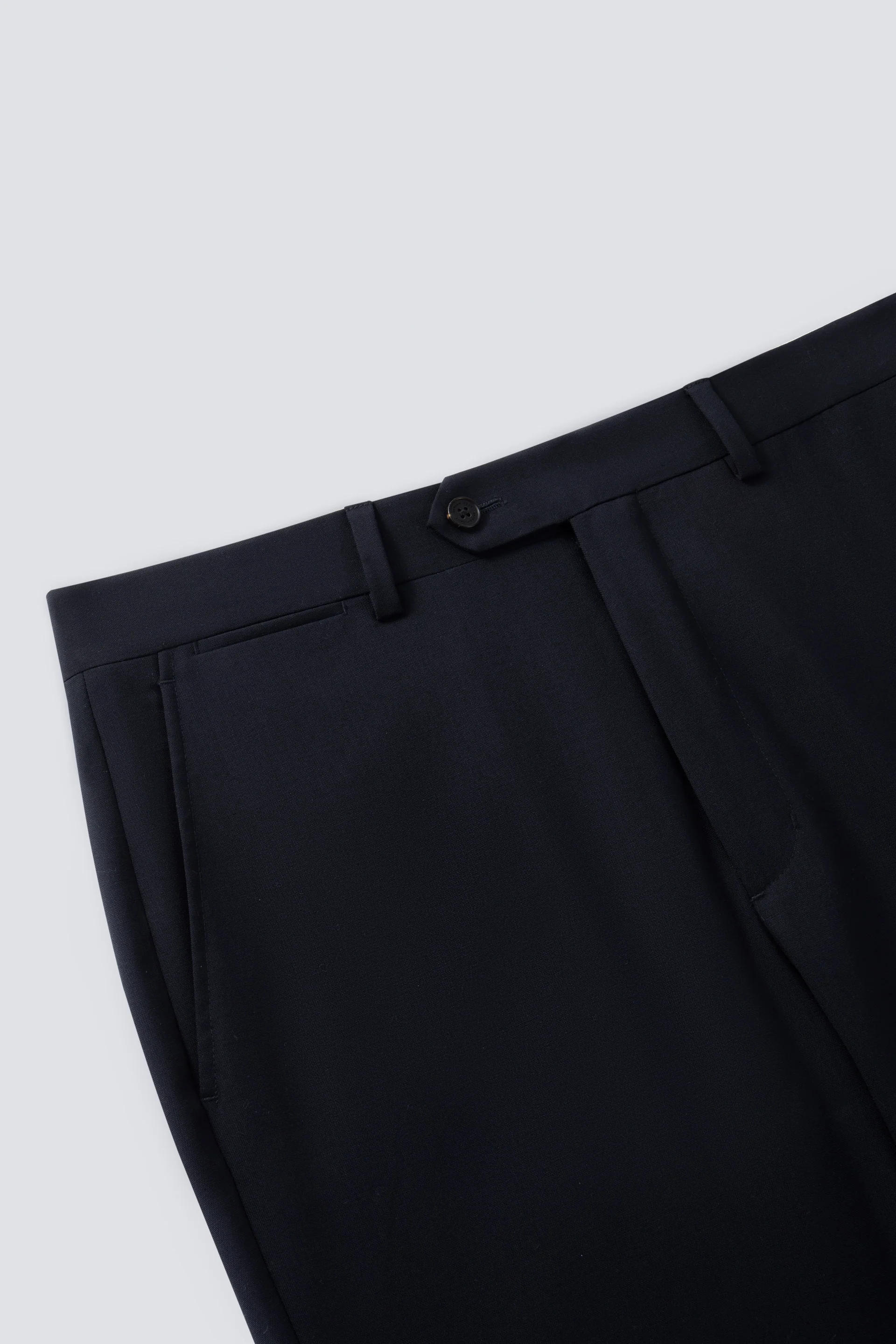 Merino Wool Regular Fit Tailored Pants | Navy NY0000 - Image 8