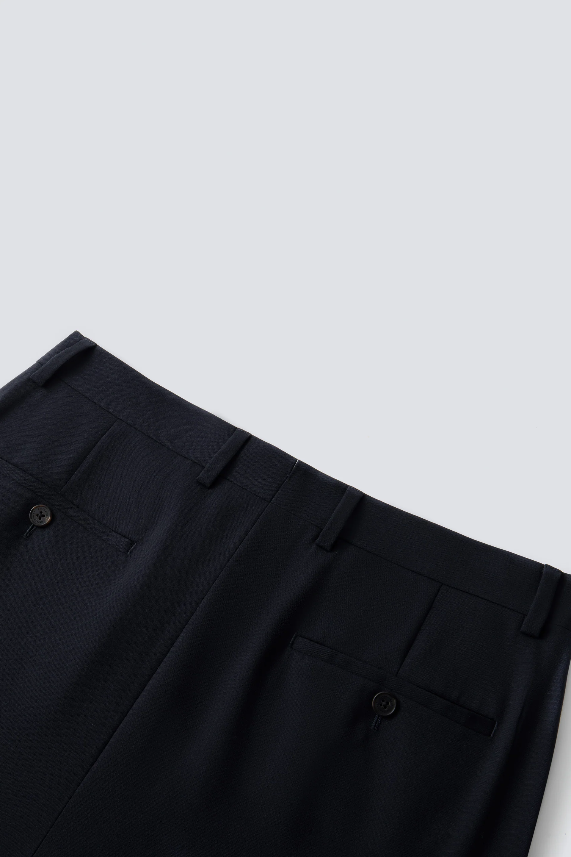 Merino Wool Regular Fit Tailored Pants | Navy NY0000 - Image 9
