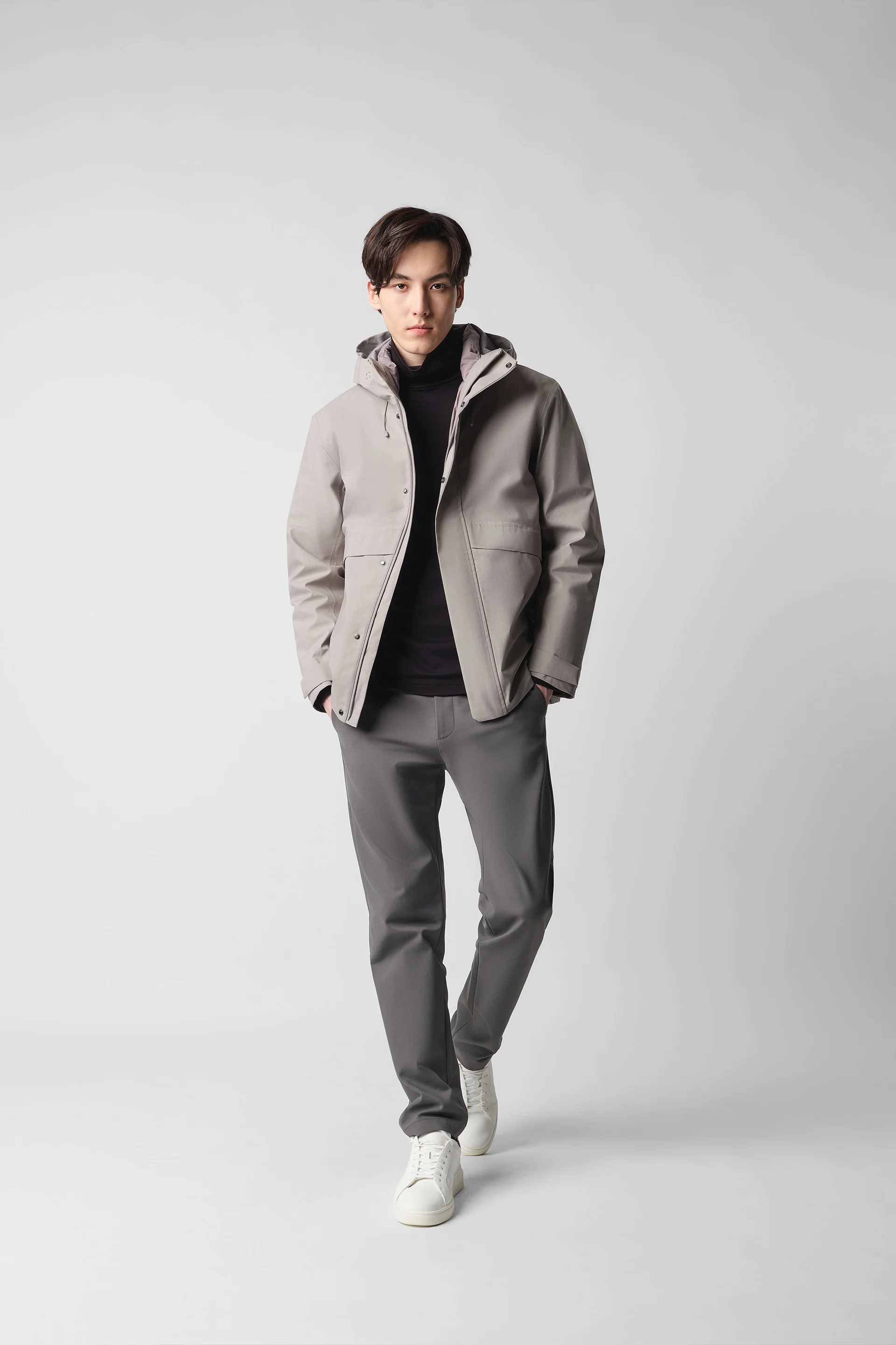 Multi-Functional Waterproof Down Parka | Grey 16303N - Image 6