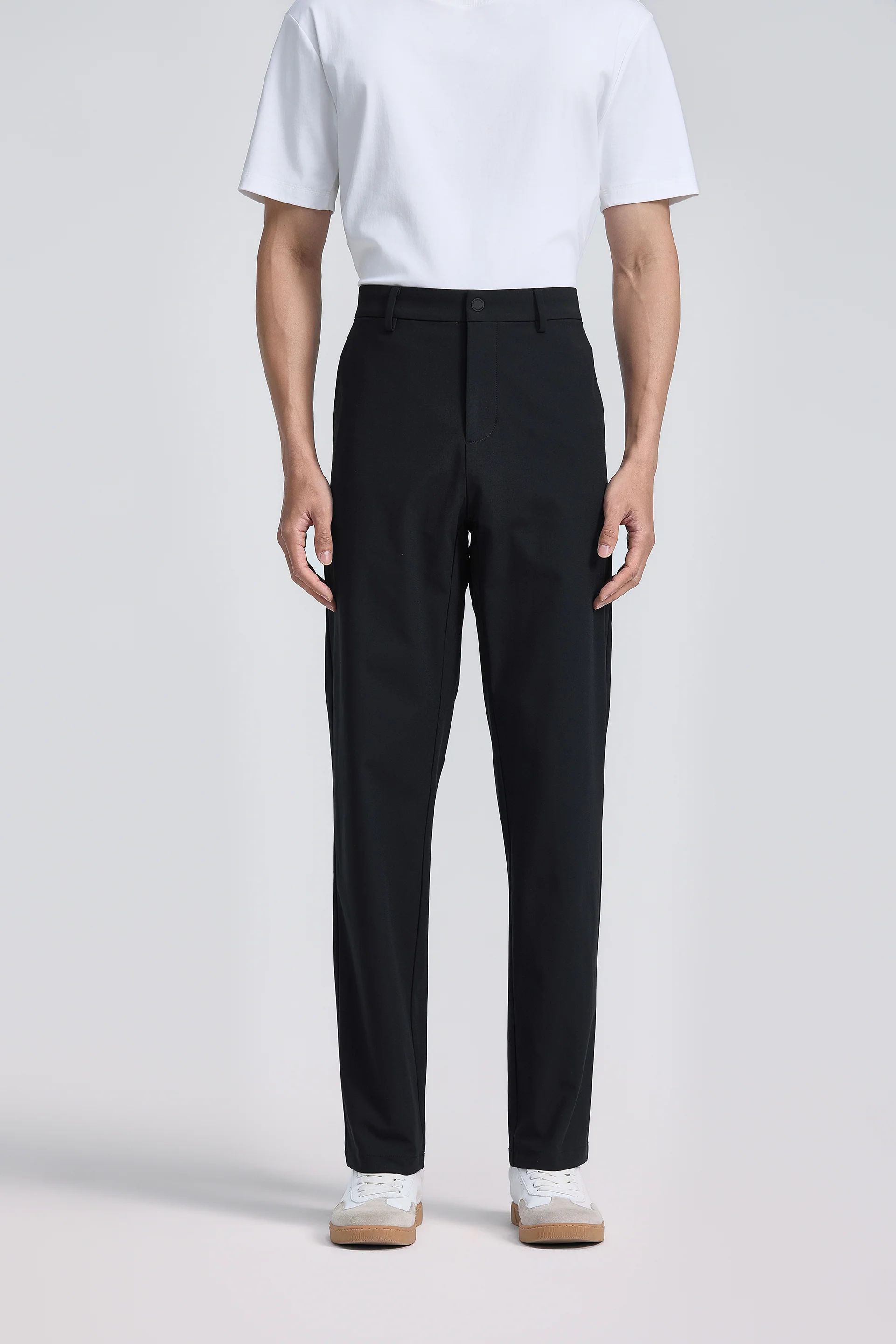 Multi-Stretch Warp Knit Smart Pants | Black BKFD01 - Image 4