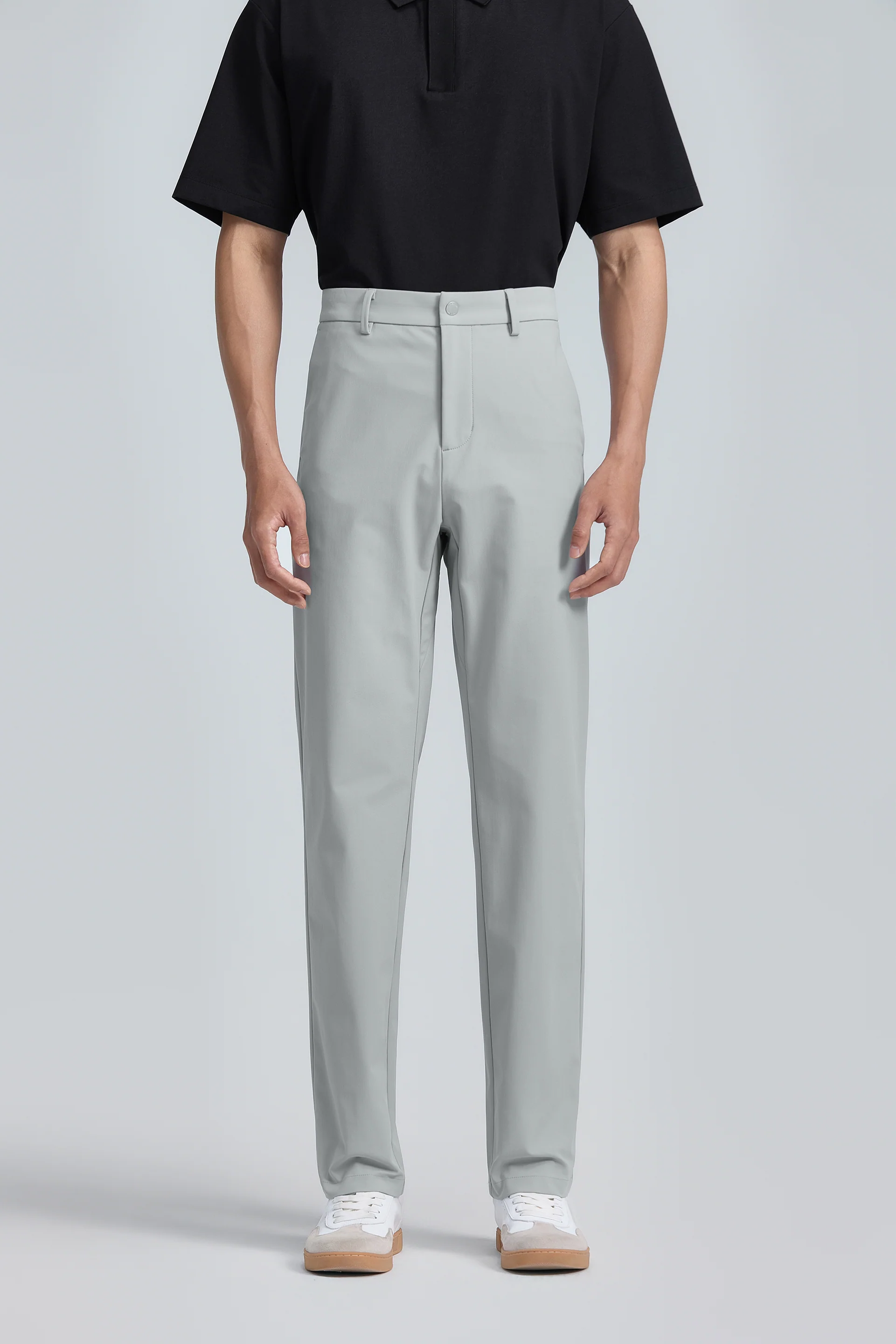 Multi-Stretch Warp Knit Smart Pants | Light Grey LG0000 - Image 4