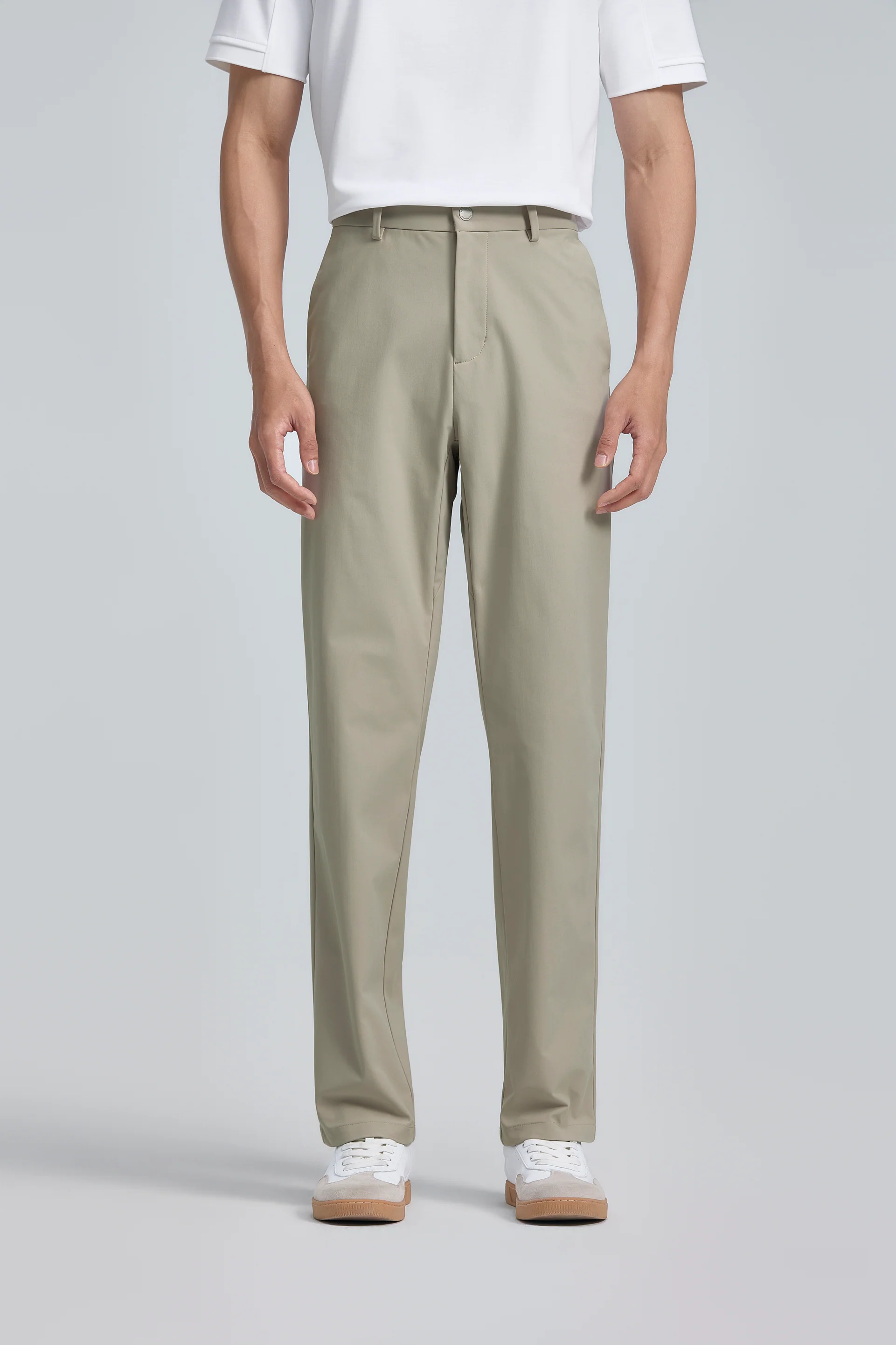Multi-Stretch Warp Knit Smart Pants | Sand Khaki KH0000 - Image 4