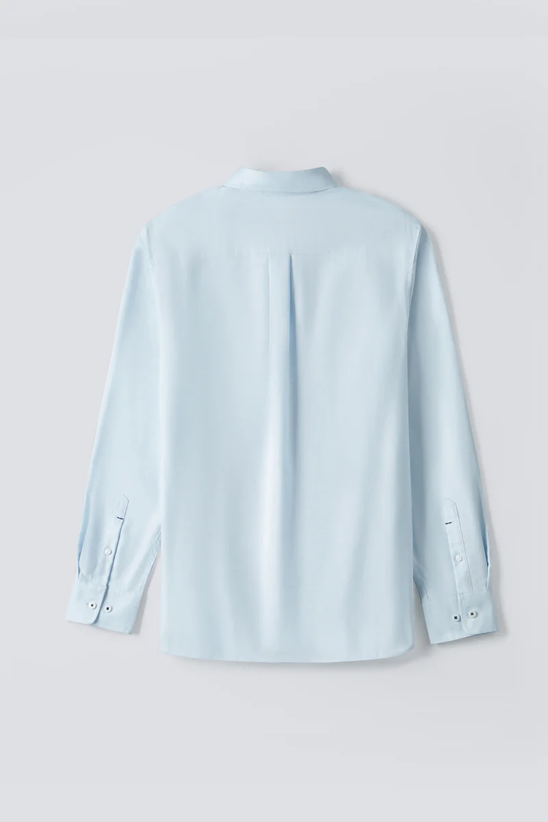 Oxford Button-Down Casual Shirt | Light Blue 9020NZ - Image 14
