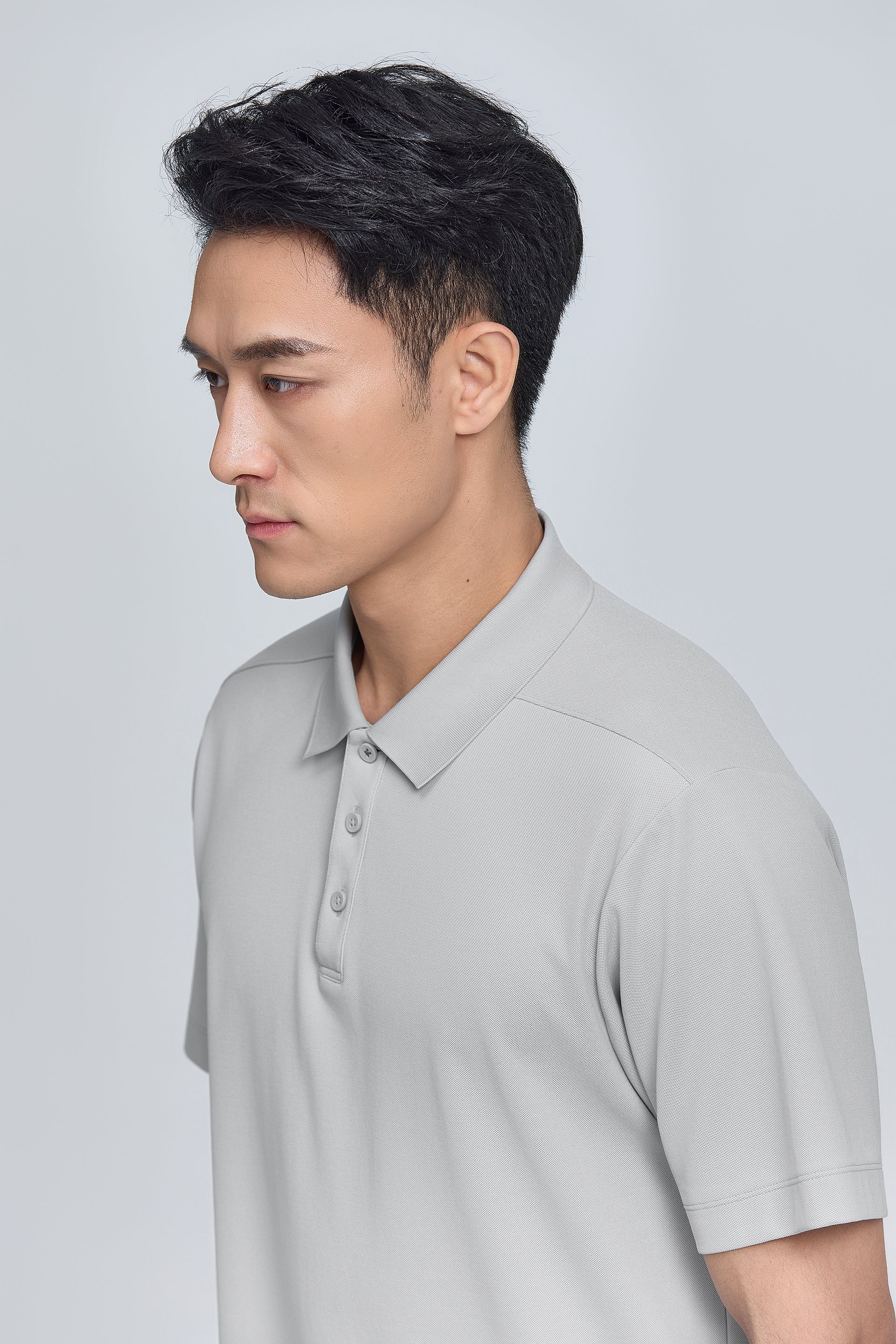 PrismCool Pique Polo | Grey GYE128 - Image 5