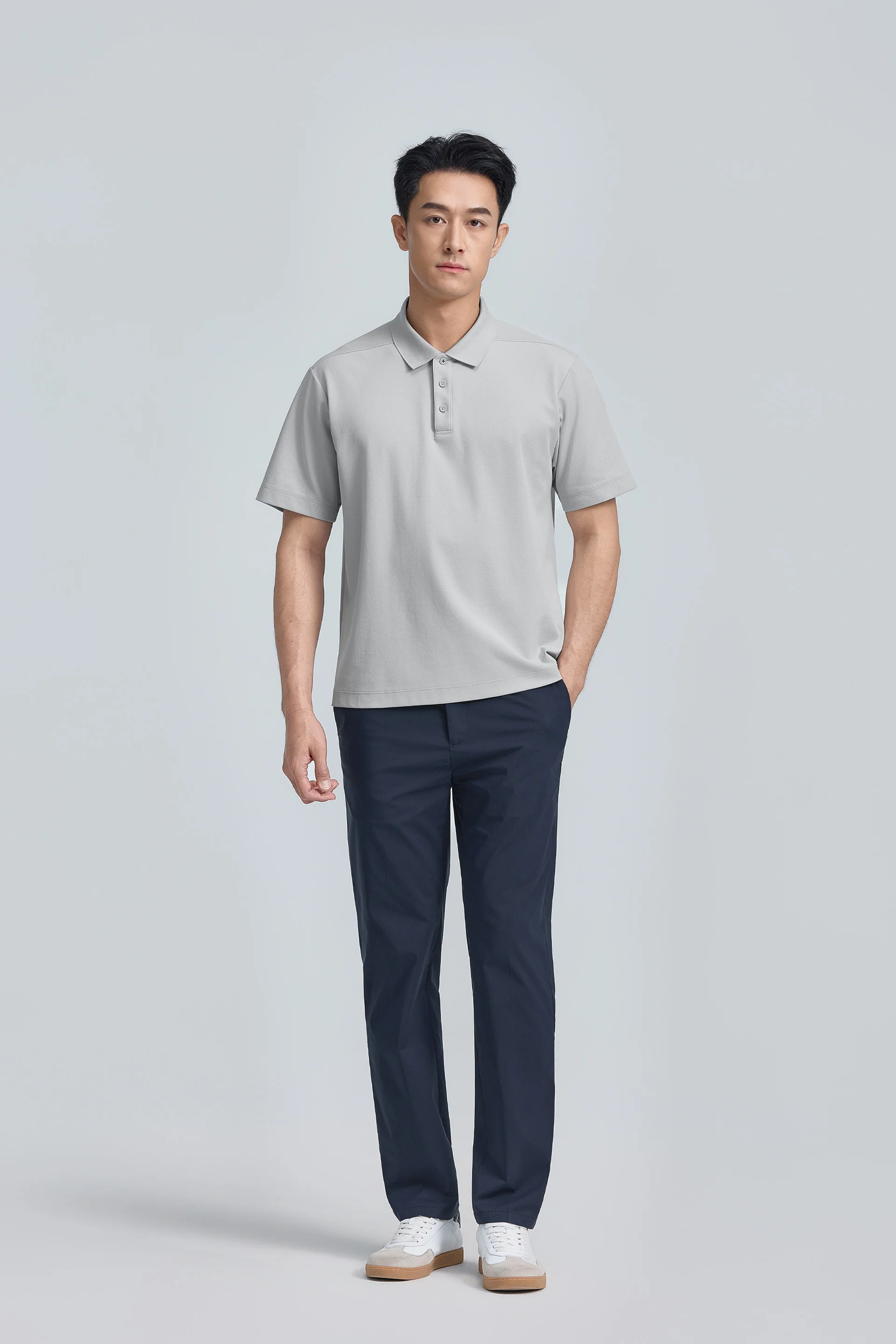 PrismCool Pique Polo | Grey GYE128 - Image 6