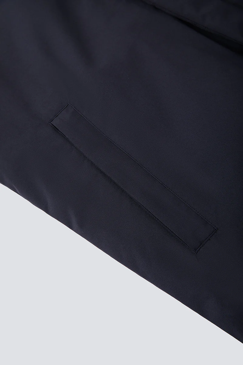 Quilted Down Coat | Black BKFD01 - Image 11