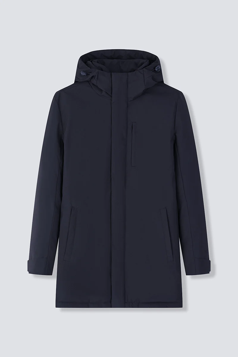 Quilted Down Coat | Black BKFD01 - Image 12