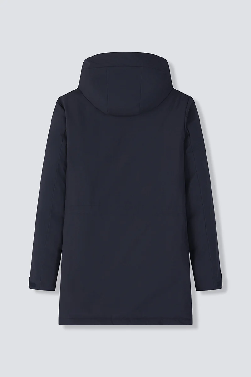 Quilted Down Coat | Black BKFD01 - Image 13
