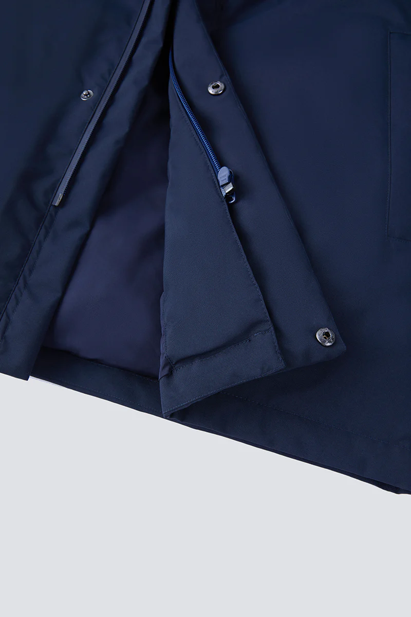 Quilted Down Coat | Navy NYDW01 - Image 10