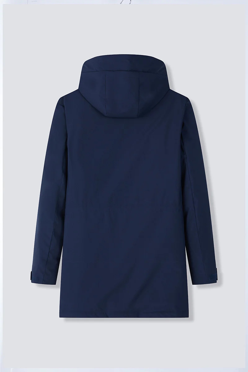 Quilted Down Coat | Navy NYDW01 - Image 13