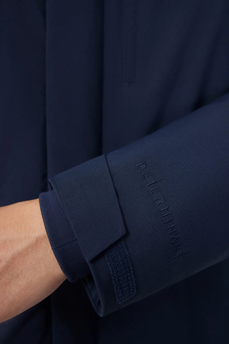 Quilted Down Coat | Navy NYDW01 - Image 5