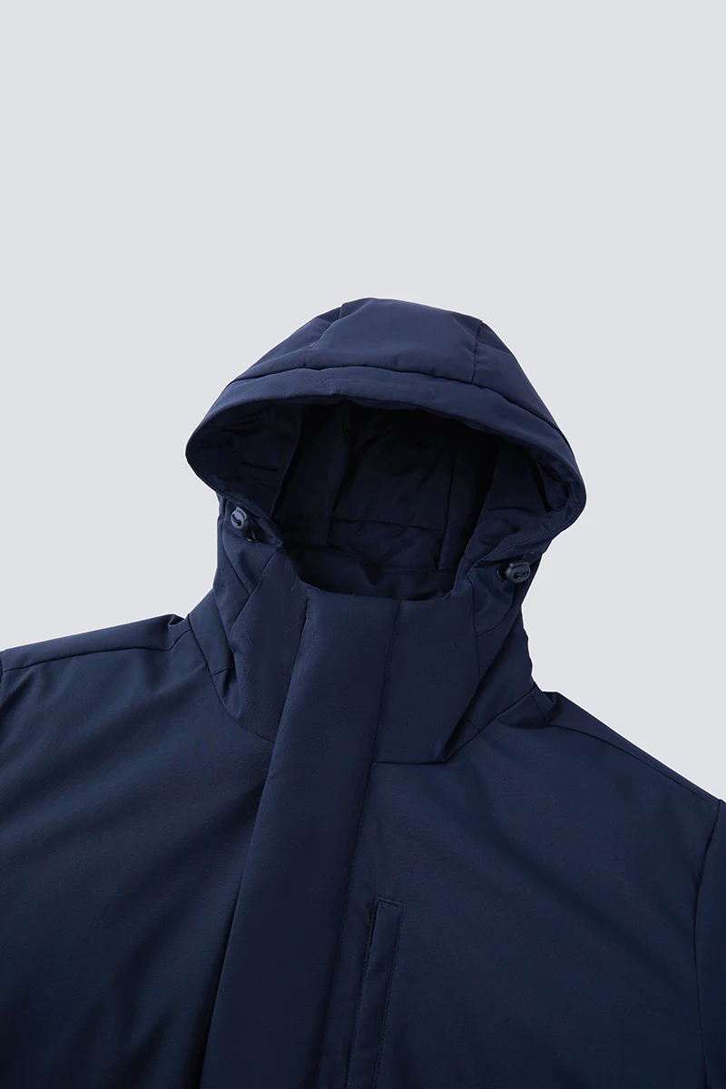 Quilted Down Coat | Navy NYDW01 - Image 7