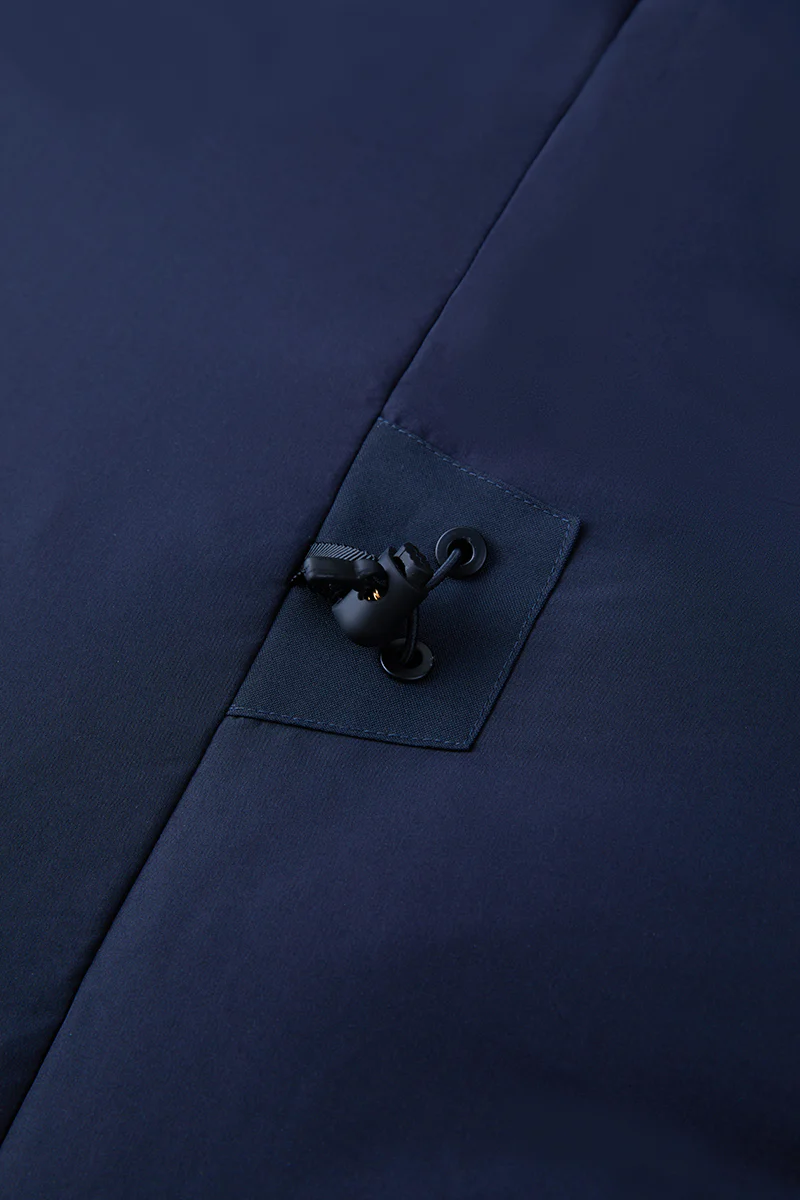 Quilted Down Coat | Navy NYDW01 - Image 8