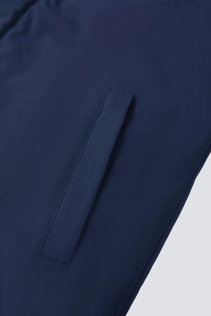 Quilted Down Coat | Navy NYDW01 - Image 9