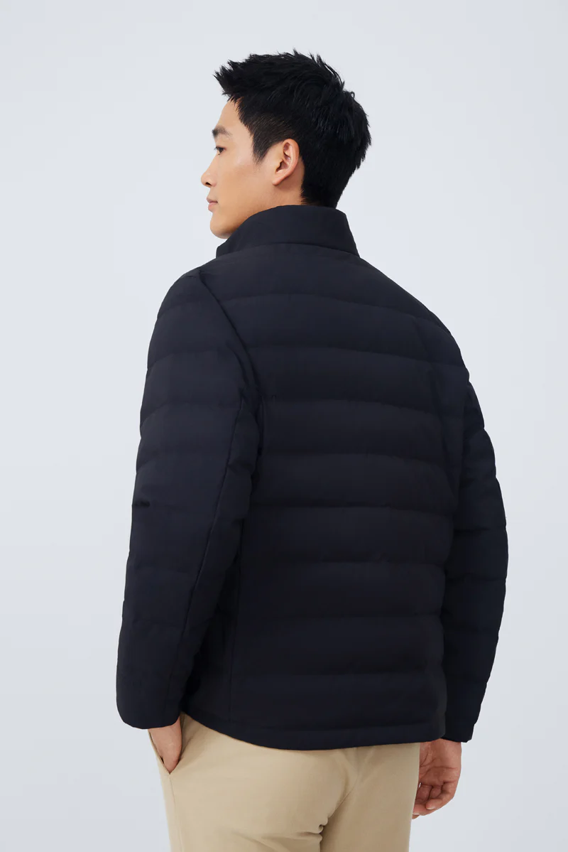 Quilted Down Jacket | Black BKFD01 - Image 4