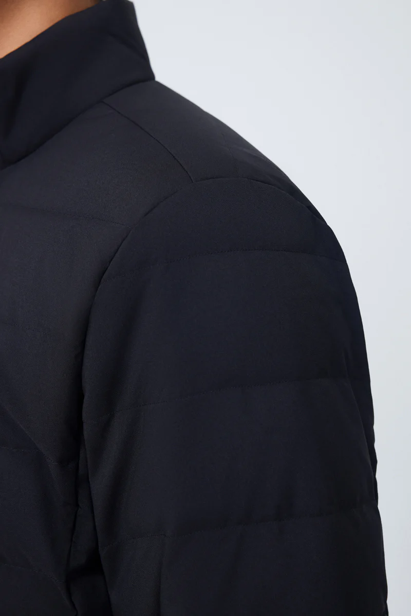 Quilted Down Jacket | Black BKFD01 - Image 5