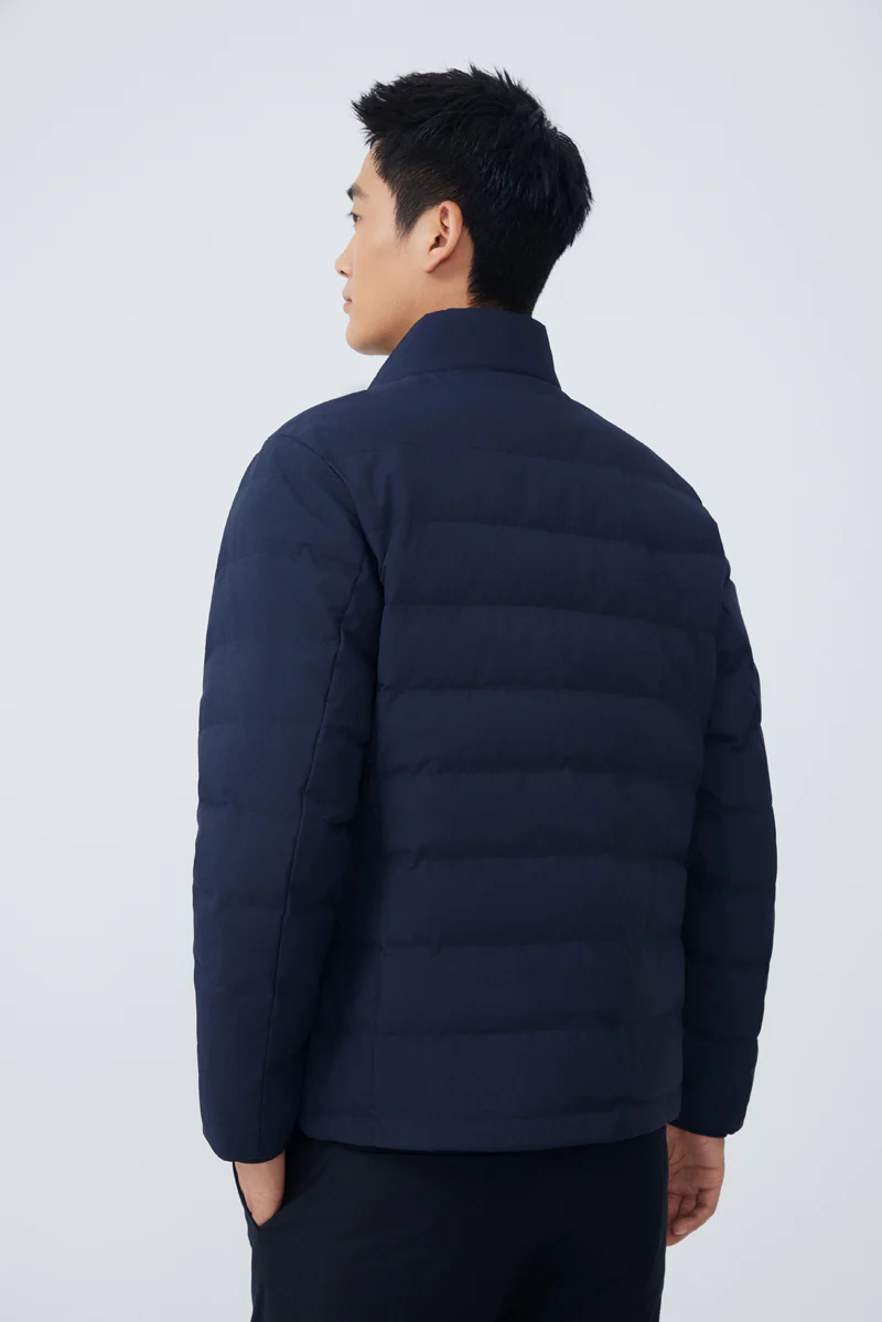 Quilted Down Jacket | Navy NYDW01 - Image 4