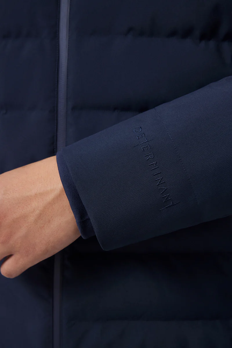Quilted Down Jacket | Navy NYDW01 - Image 6