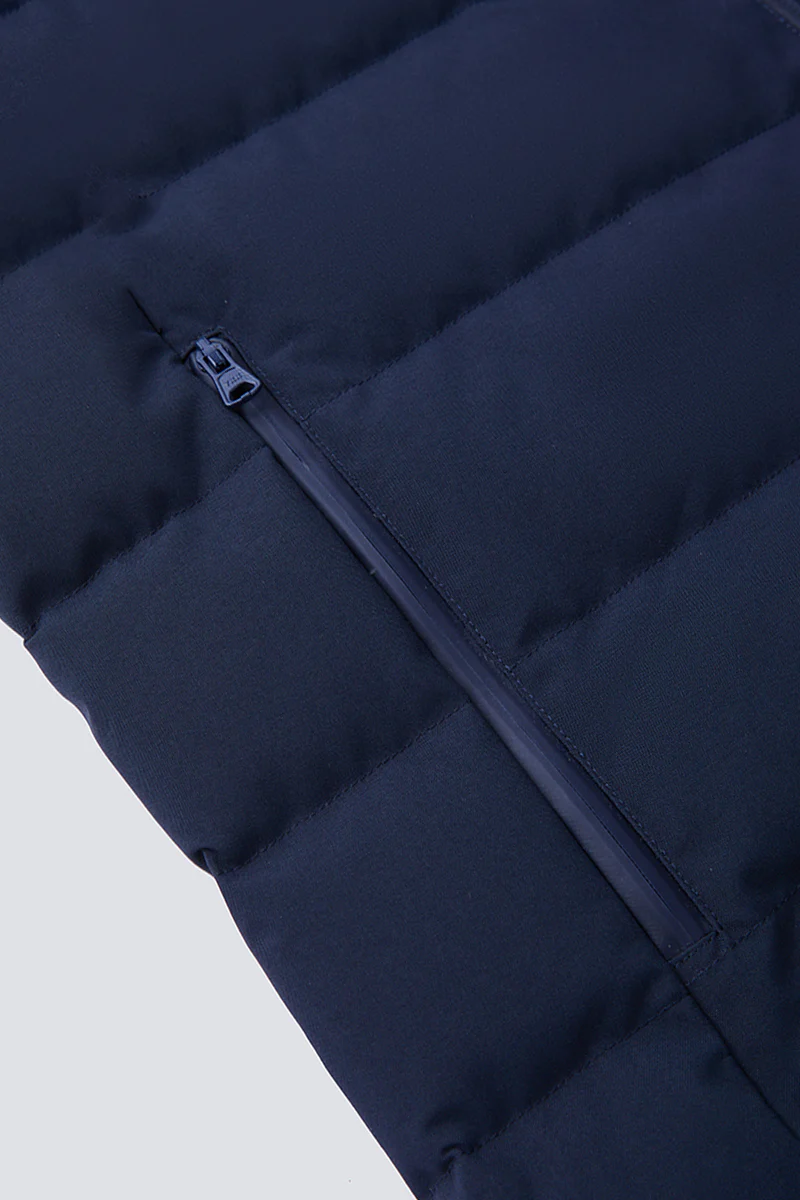 Quilted Down Jacket | Navy NYDW01 - Image 8