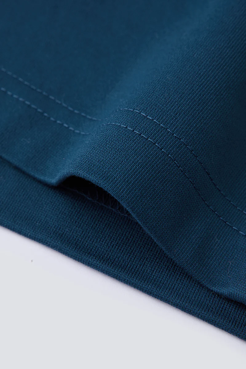 Regal Crew Neck Long Sleeve T-Shirt | Teal PT4126 - Image 7