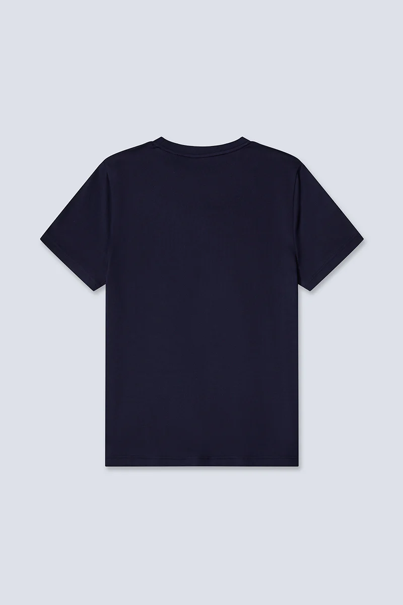 Regal Crew Neck Pocket T-Shirt | Navy NNY096 - Image 9
