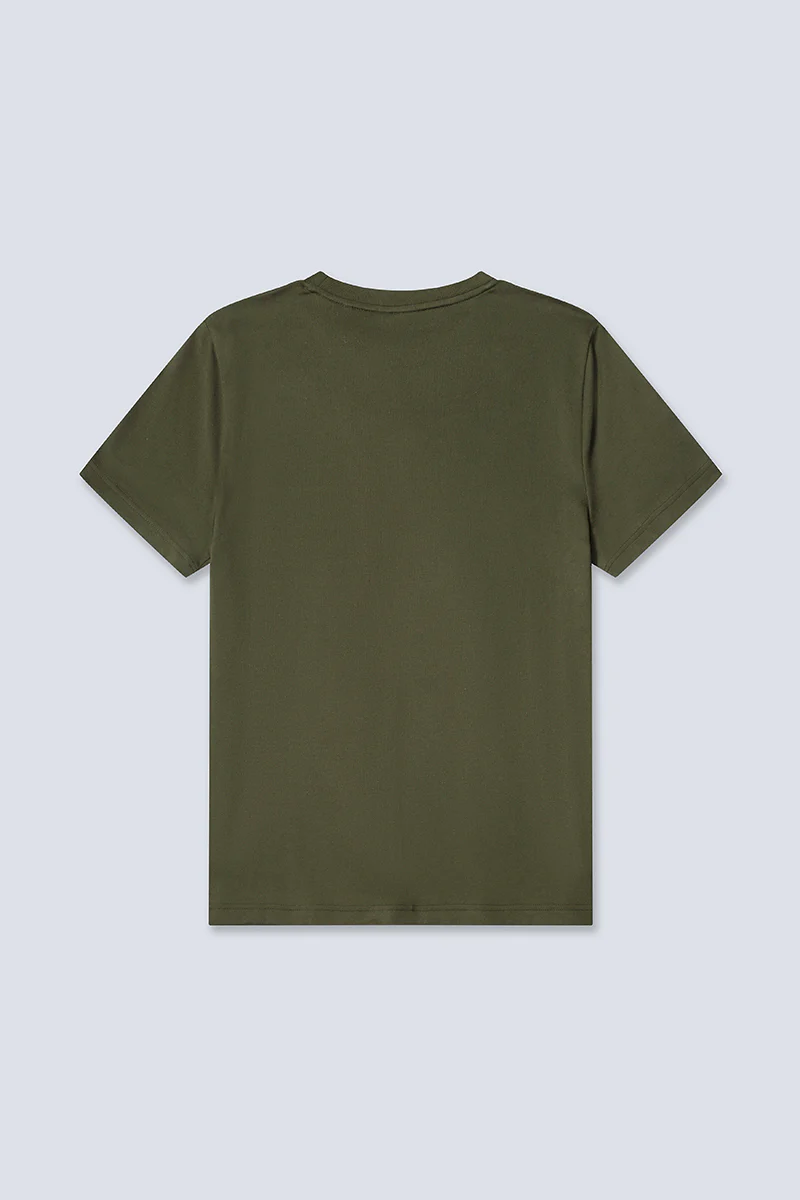 Regal Crew Neck Pocket T-Shirt | Olive GNE474 - Image 10