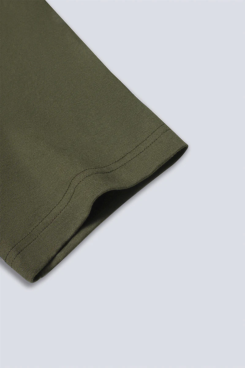 Regal Crew Neck Pocket T-Shirt | Olive GNE474 - Image 7