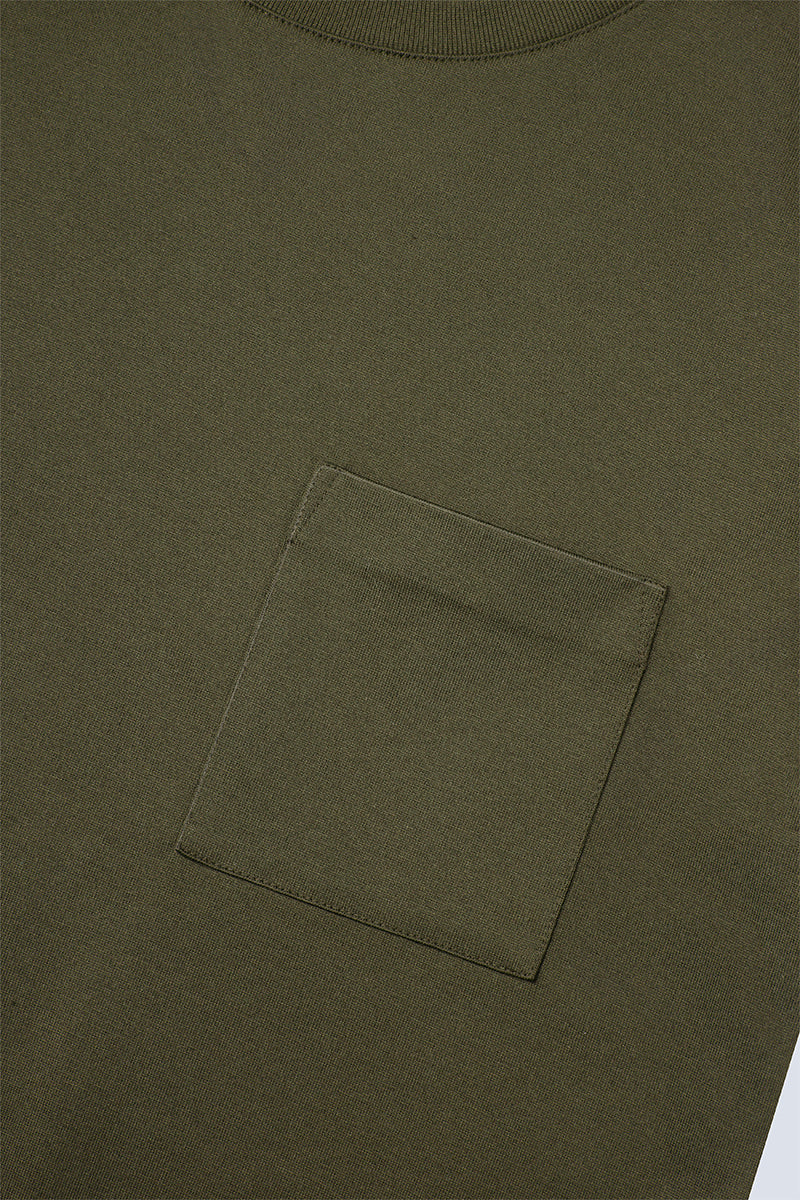 Regal Crew Neck Pocket T-Shirt | Olive GNE474 - Image 8