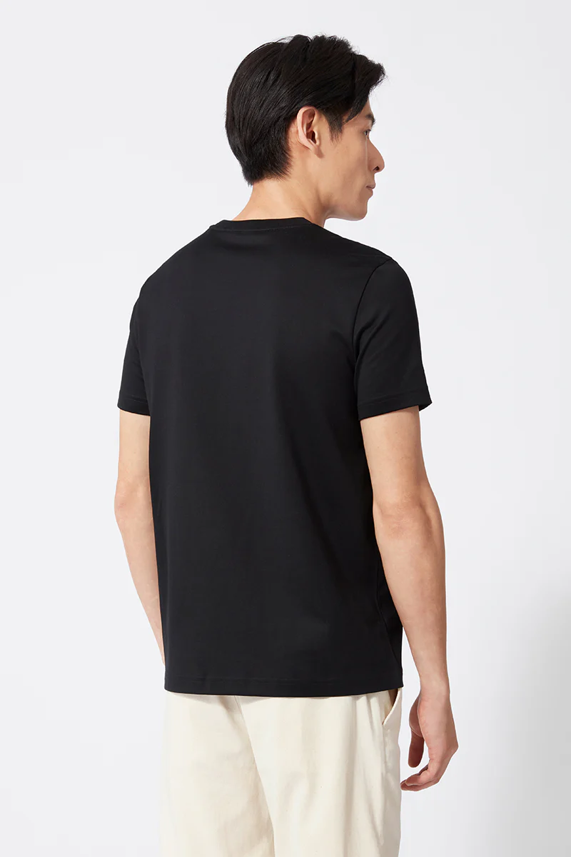 Regal Crew Neck T-Shirt | Black BKFD01 - Image 4