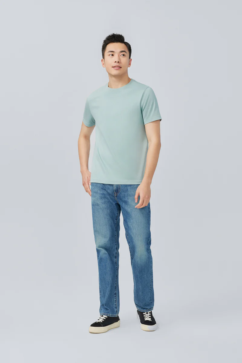 Regal Crew Neck T-Shirt | Green GYE111 - Image 3