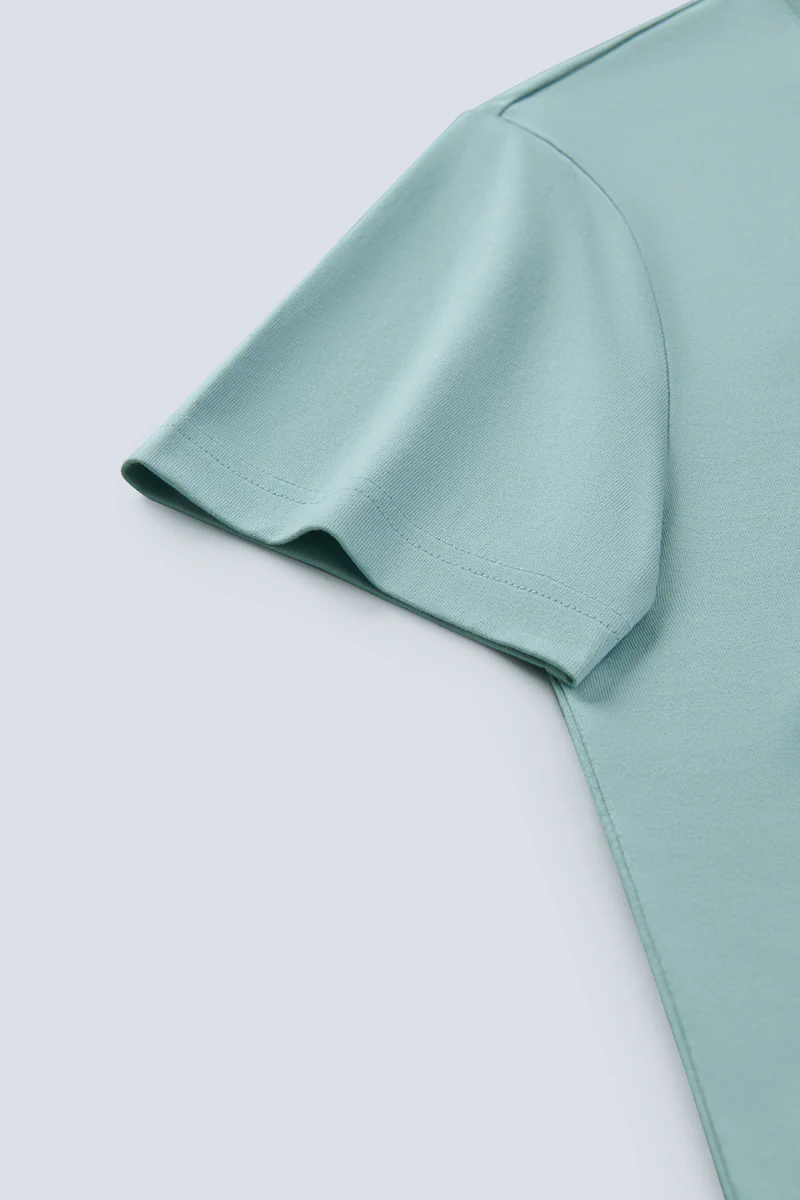Regal Crew Neck T-Shirt | Green GYE111 - Image 7