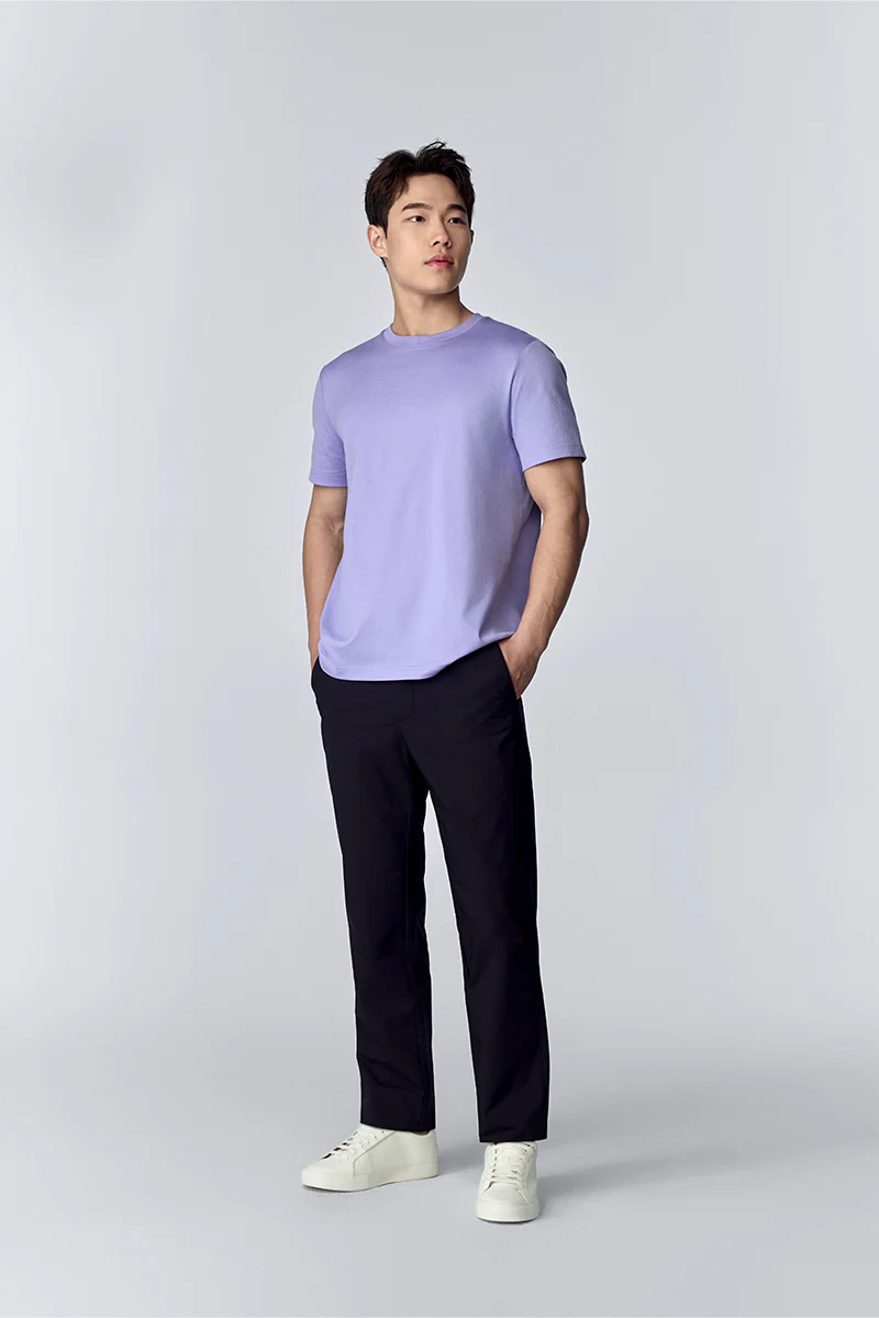 Regal Crew Neck T-Shirt | Lavender Purple PT3931 - Image 2