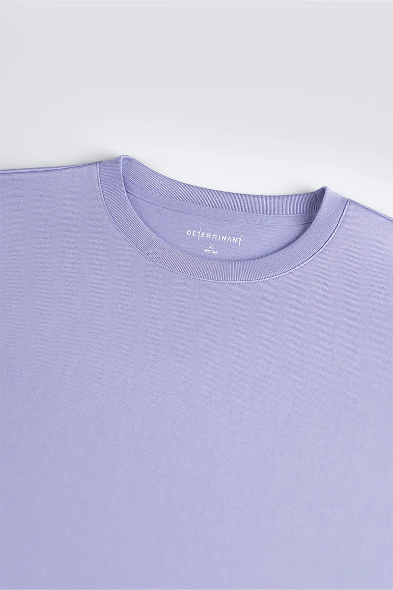Regal Crew Neck T-Shirt | Lavender Purple PT3931 - Image 4
