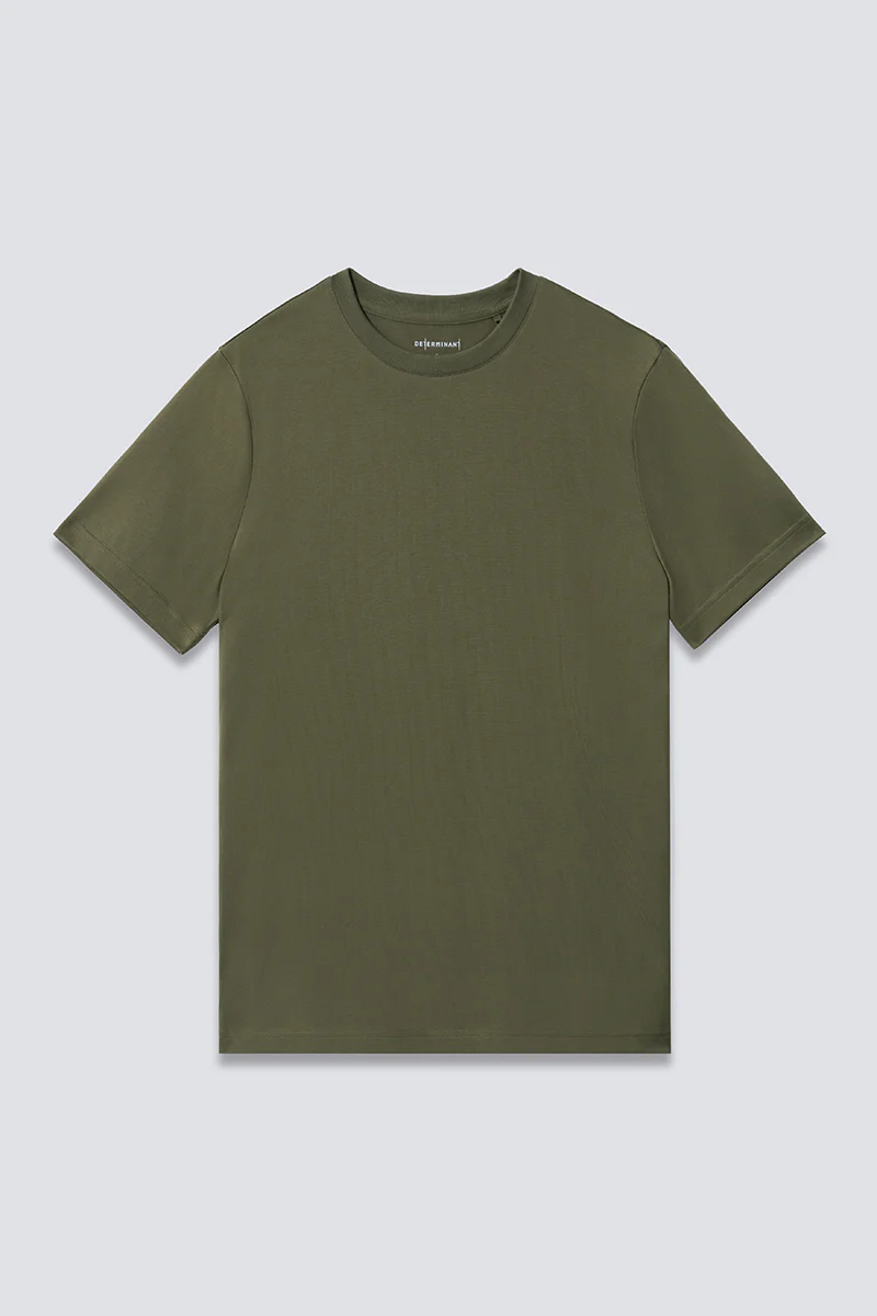 Regal Crew Neck T-Shirt | Olive GNE474 - Image 11