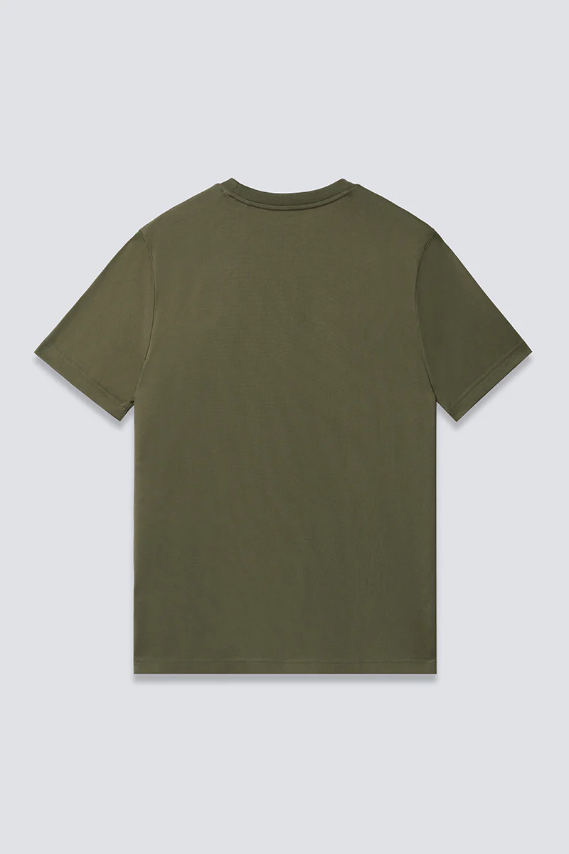 Regal Crew Neck T-Shirt | Olive GNE474 - Image 12