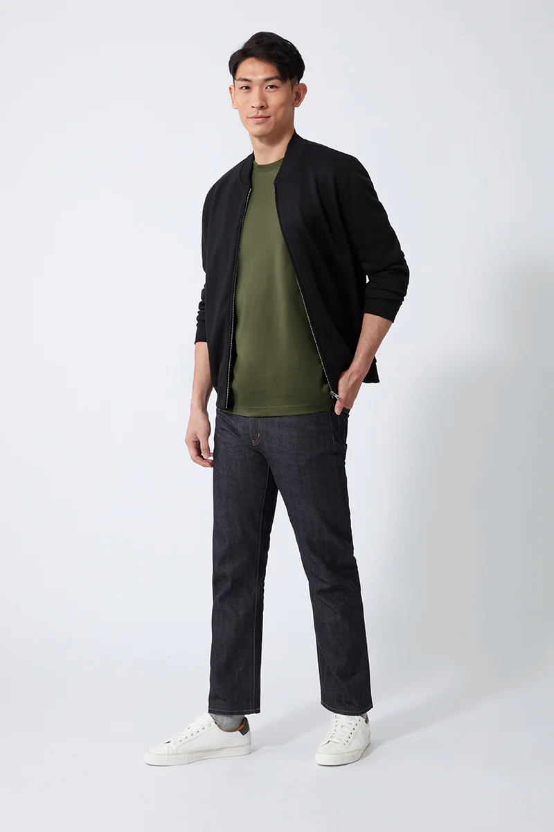 Regal Crew Neck T-Shirt | Olive GNE474 - Image 3