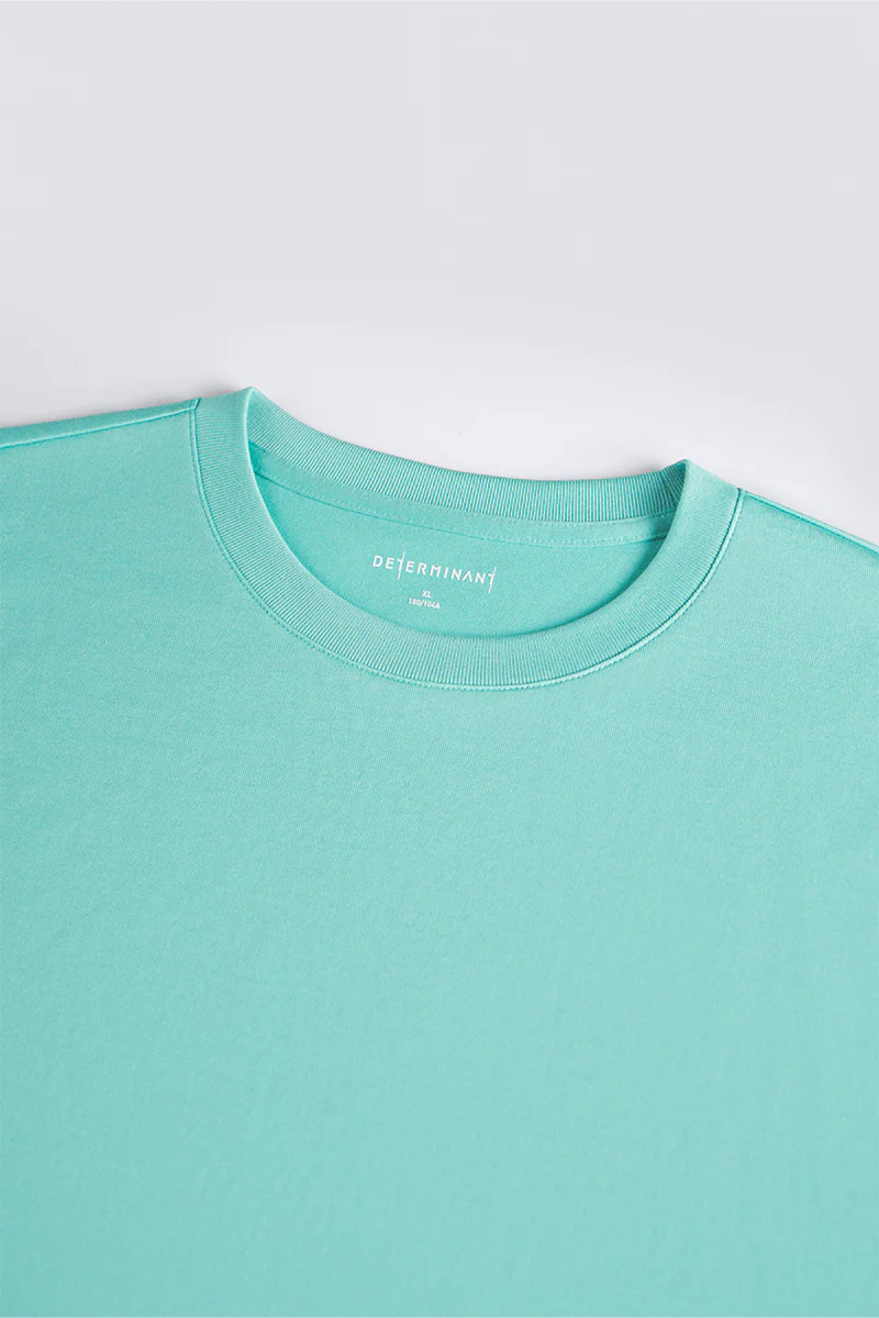 Regal Crew Neck T-Shirt | Turquoise Green PT5218 - Image 4