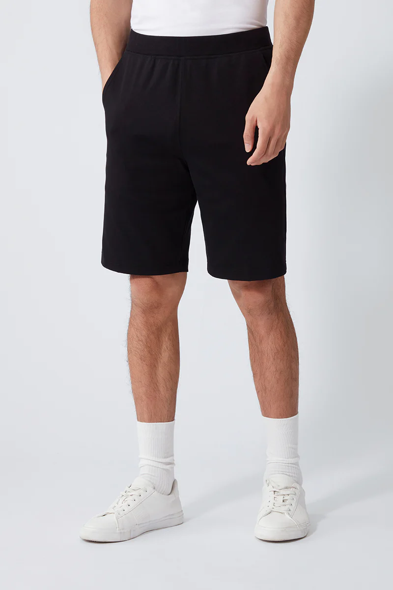 Regal Double-Knit Sweat Shorts | Black BKFD01 - Image 2