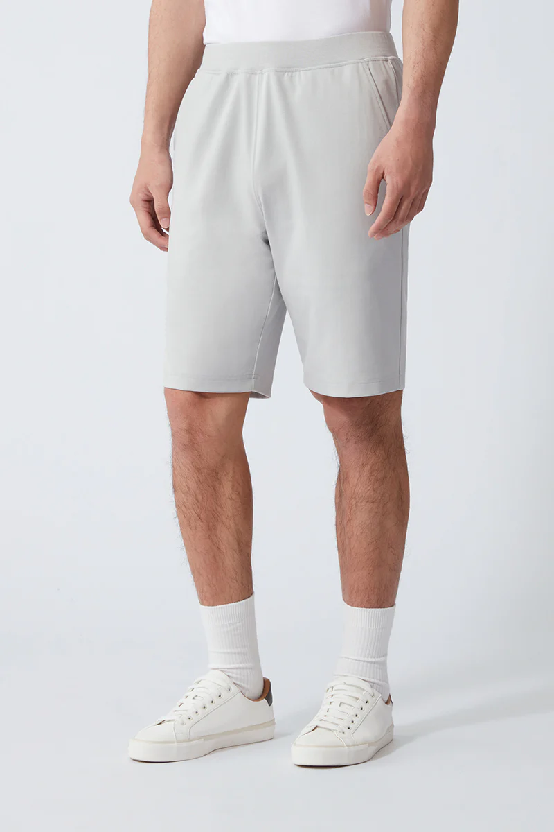 Regal Double-Knit Sweat Shorts | Light Grey GYE008 - Image 2